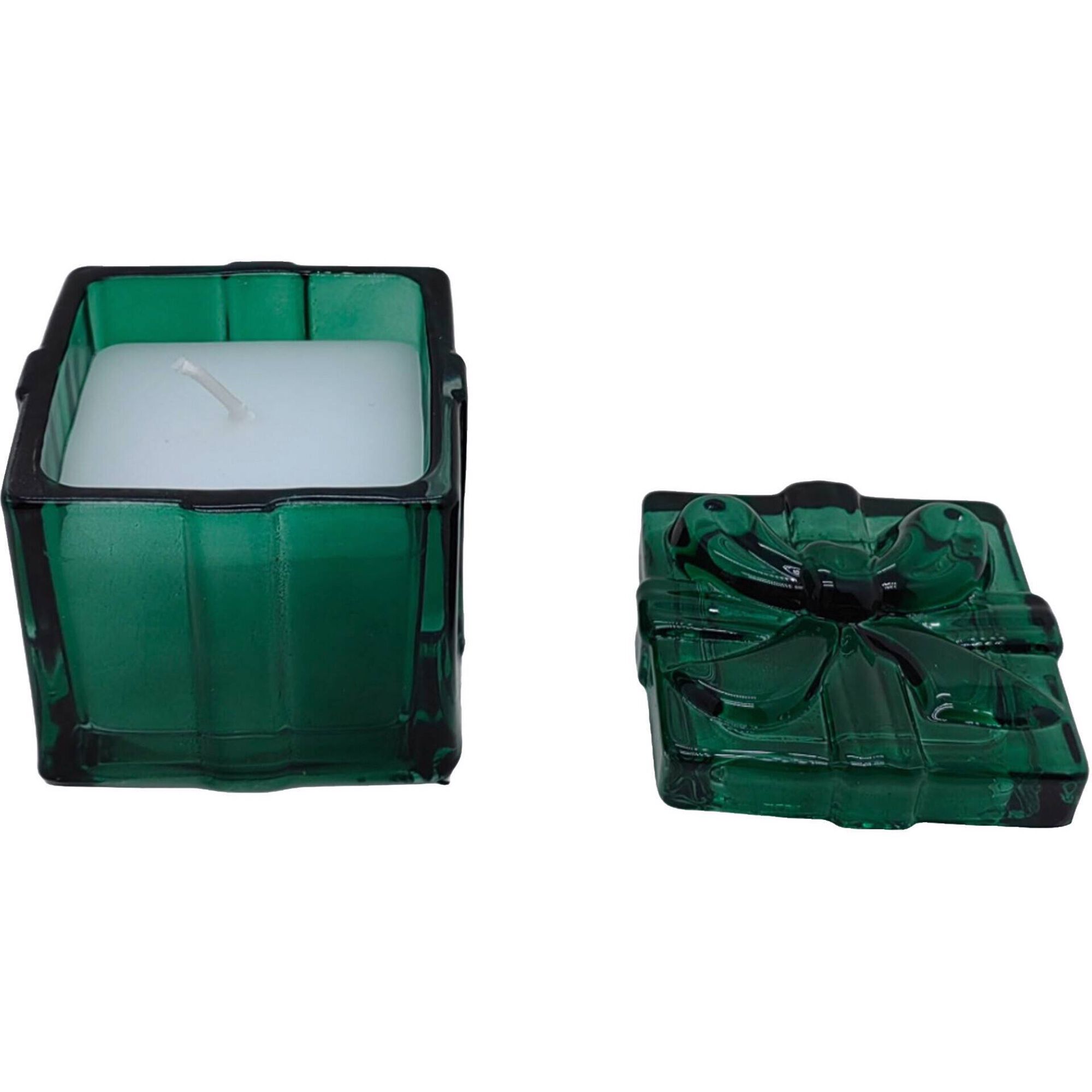 Vela em Copo Verde 70g com Tampa Taço