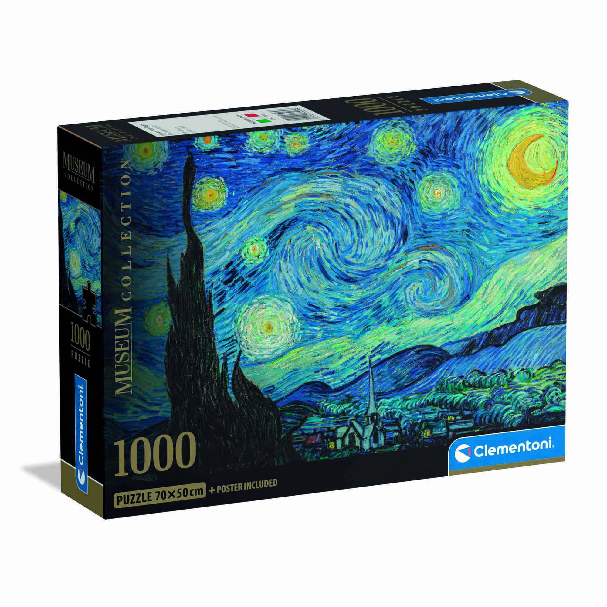 Clementoni - Puzzle Museum Van Gogh The Starry Night 1000 Pe&ccedil;as