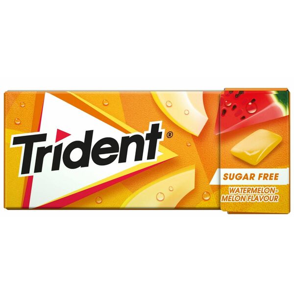 Pastilhas Elásticas Melão e Melancia Trident