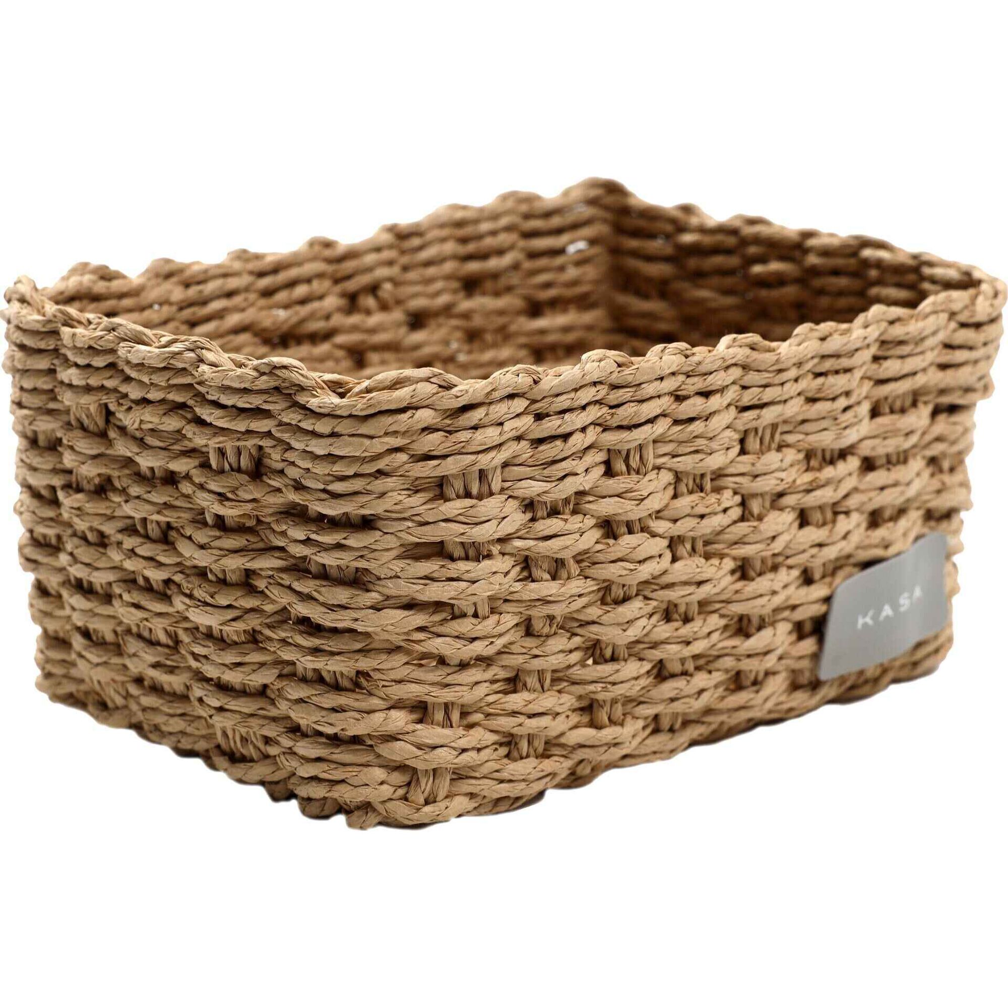 Cesto WC Retangular 23x17x11cm Bege