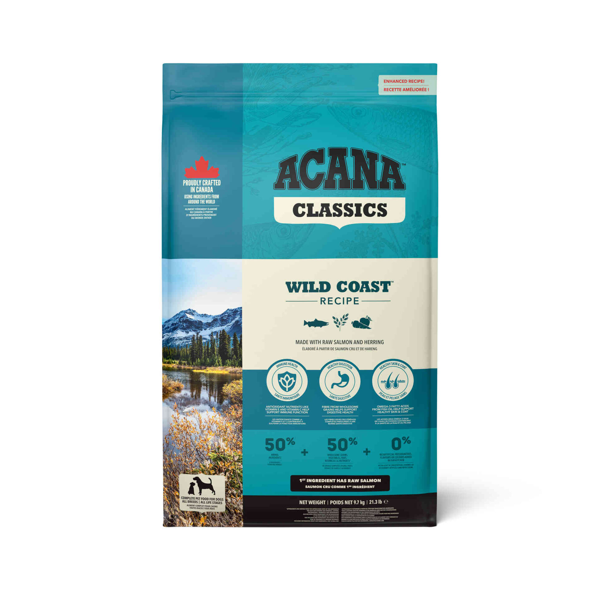 Ra&ccedil;&atilde;o para C&atilde;o Classics Wild Coast Recipe Acana