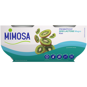 Iogurte Magro Probi&oacute;tico Kiwi sem Lactose Mimosa