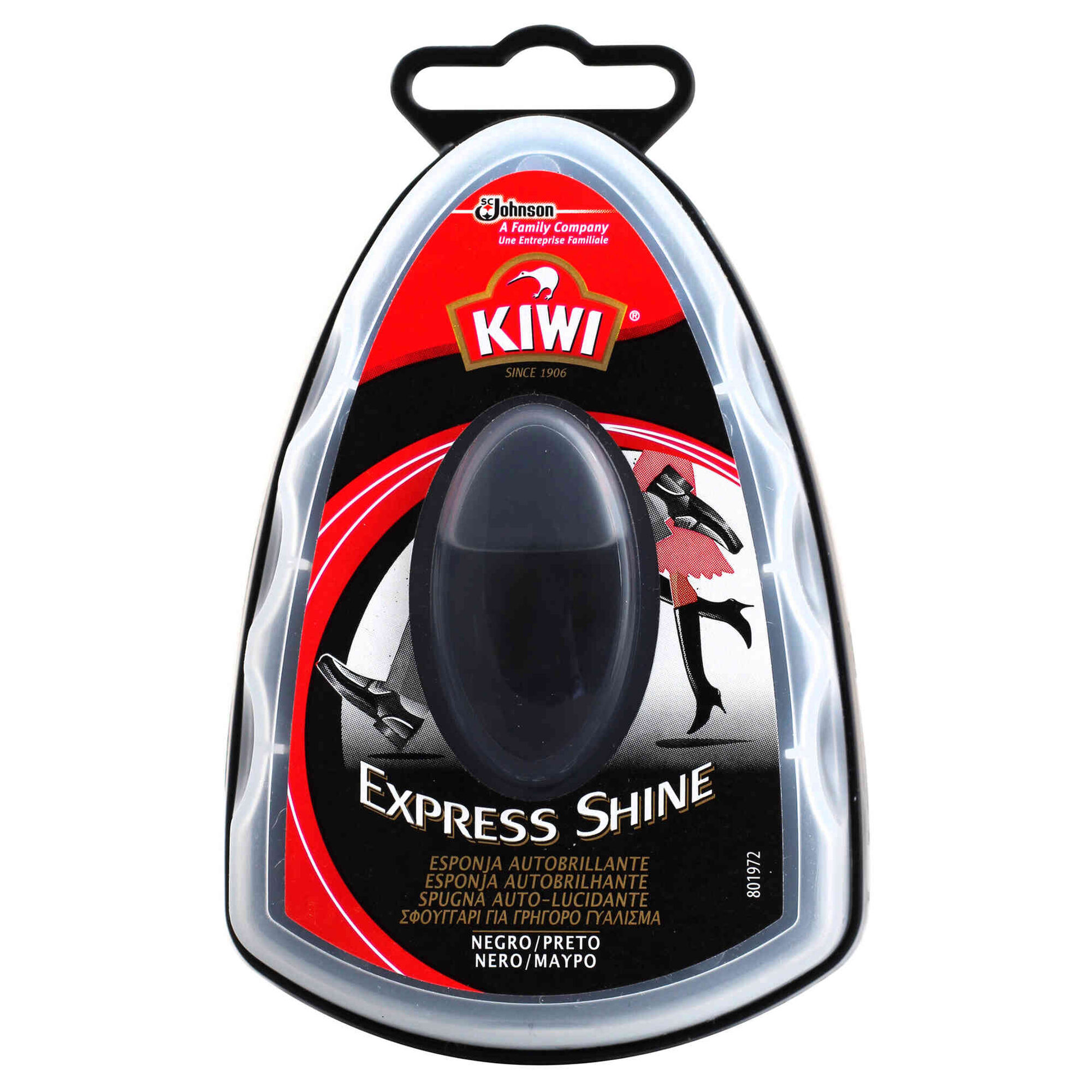 Creme com Esponja Autobrilhante Preto Express Creme com Esponja Autobrilhante Preto Express