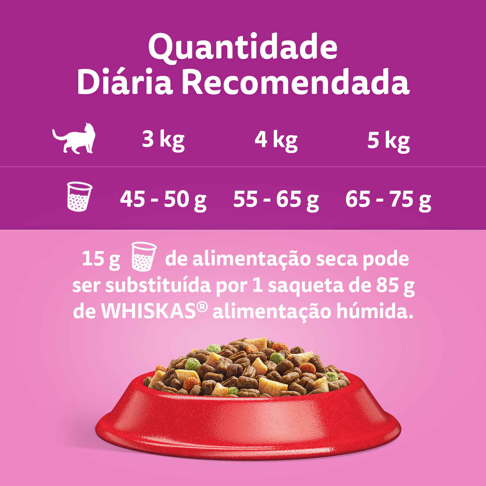 Ra&ccedil;&atilde;o para Gato Adulto Vaca Whiskas