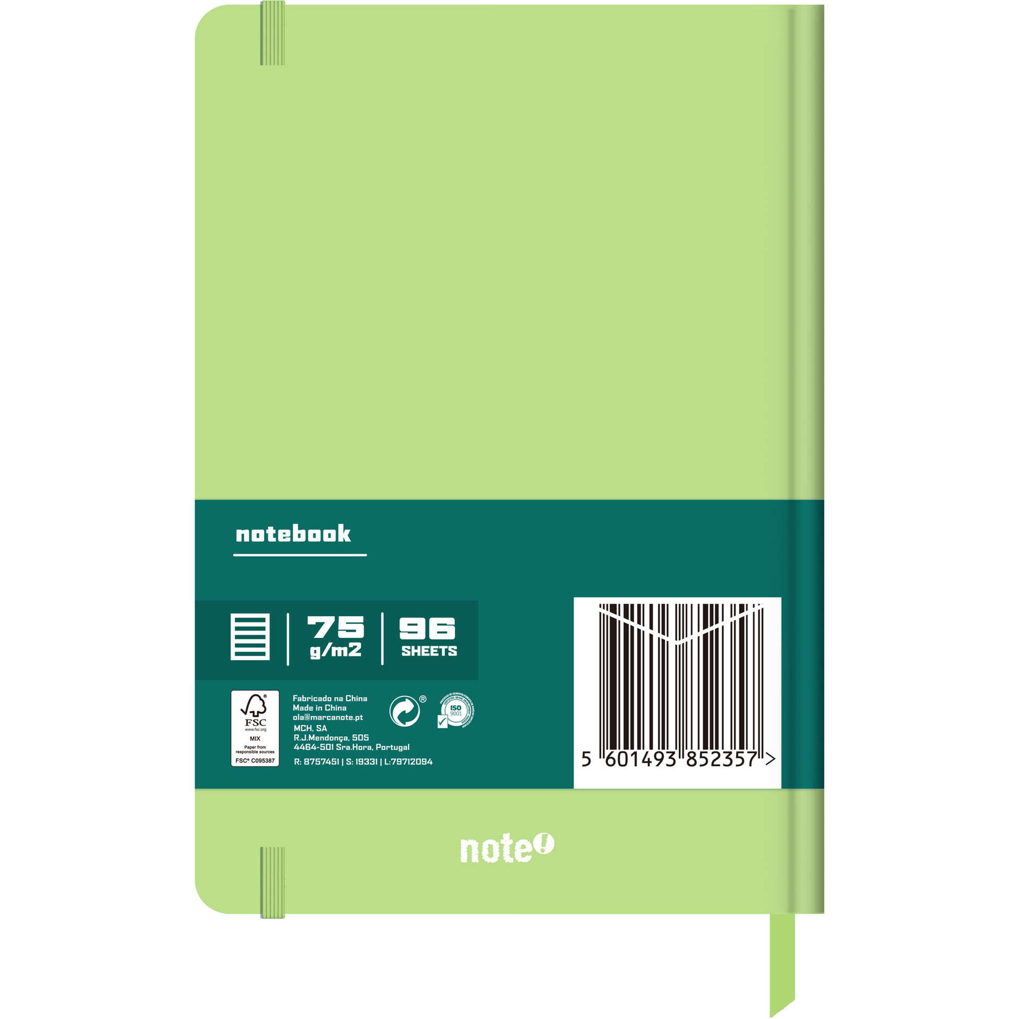 Caderno A5 Capa Dura Pautado (v&aacute;rias cores) Note!