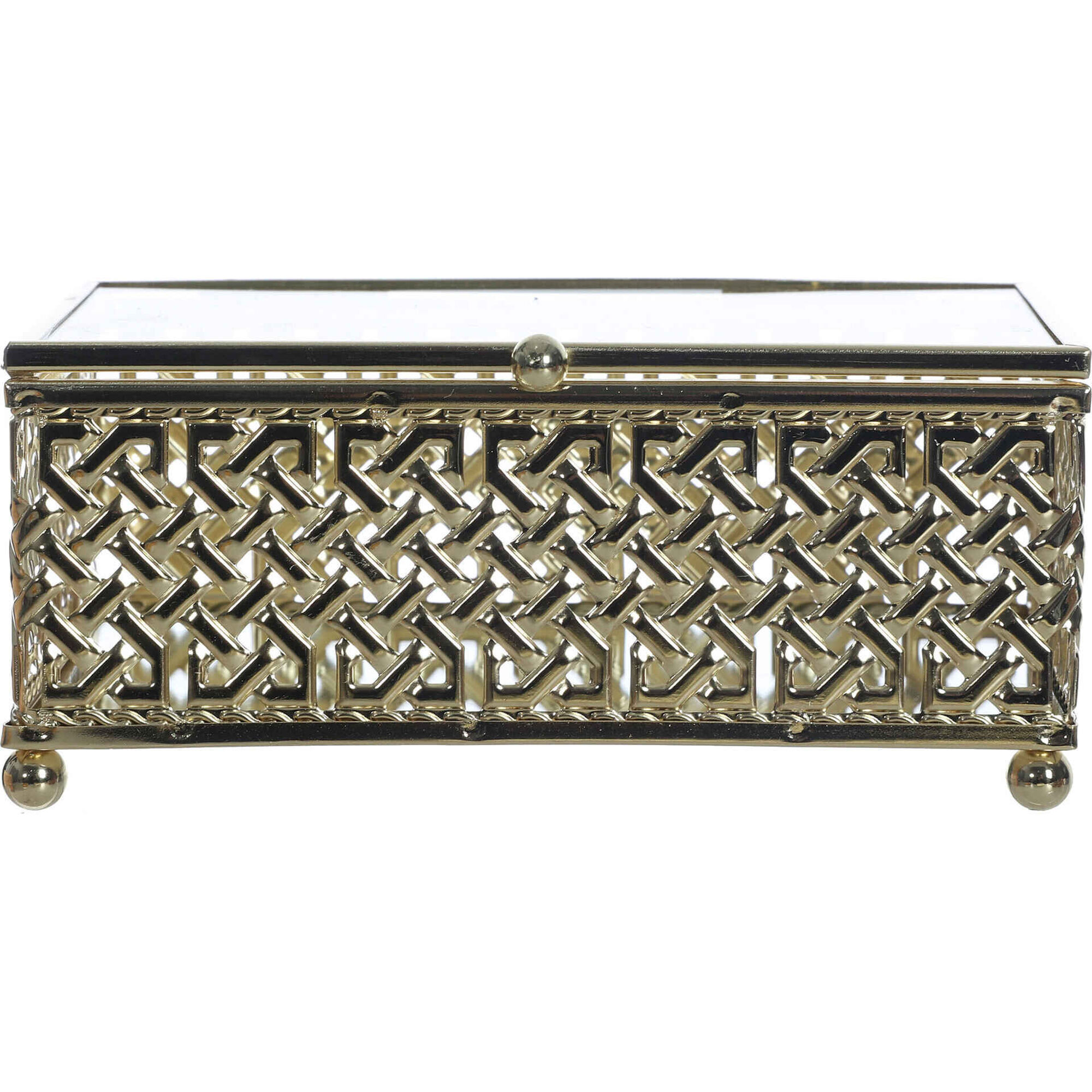 Caixa Decorativa 15x11x7cm Dourada