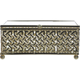 Caixa Decorativa 15x11x7cm Dourada