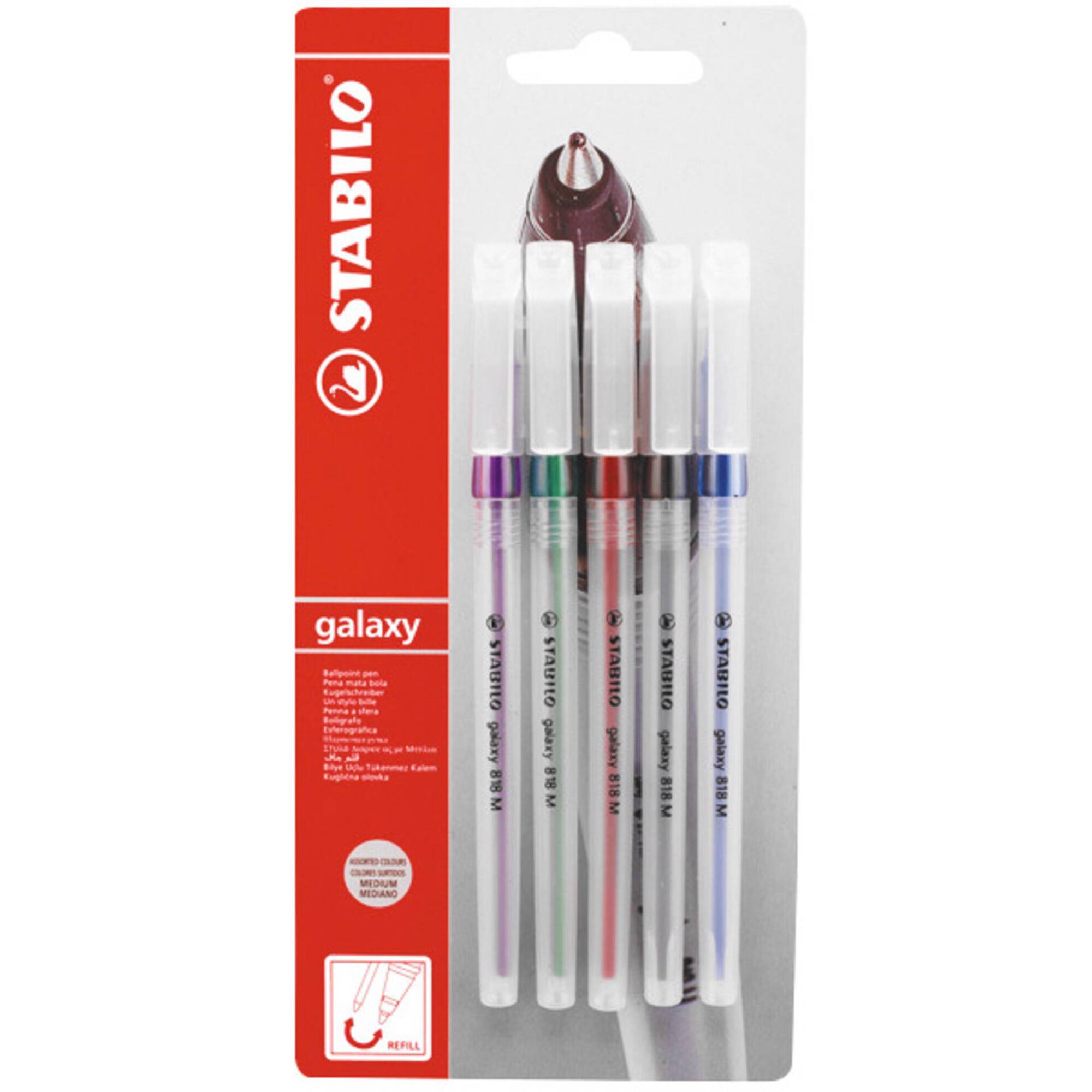 Esferográfica Galaxy de Tintas Coloridas Esferográfica Galaxy de Tintas Coloridas