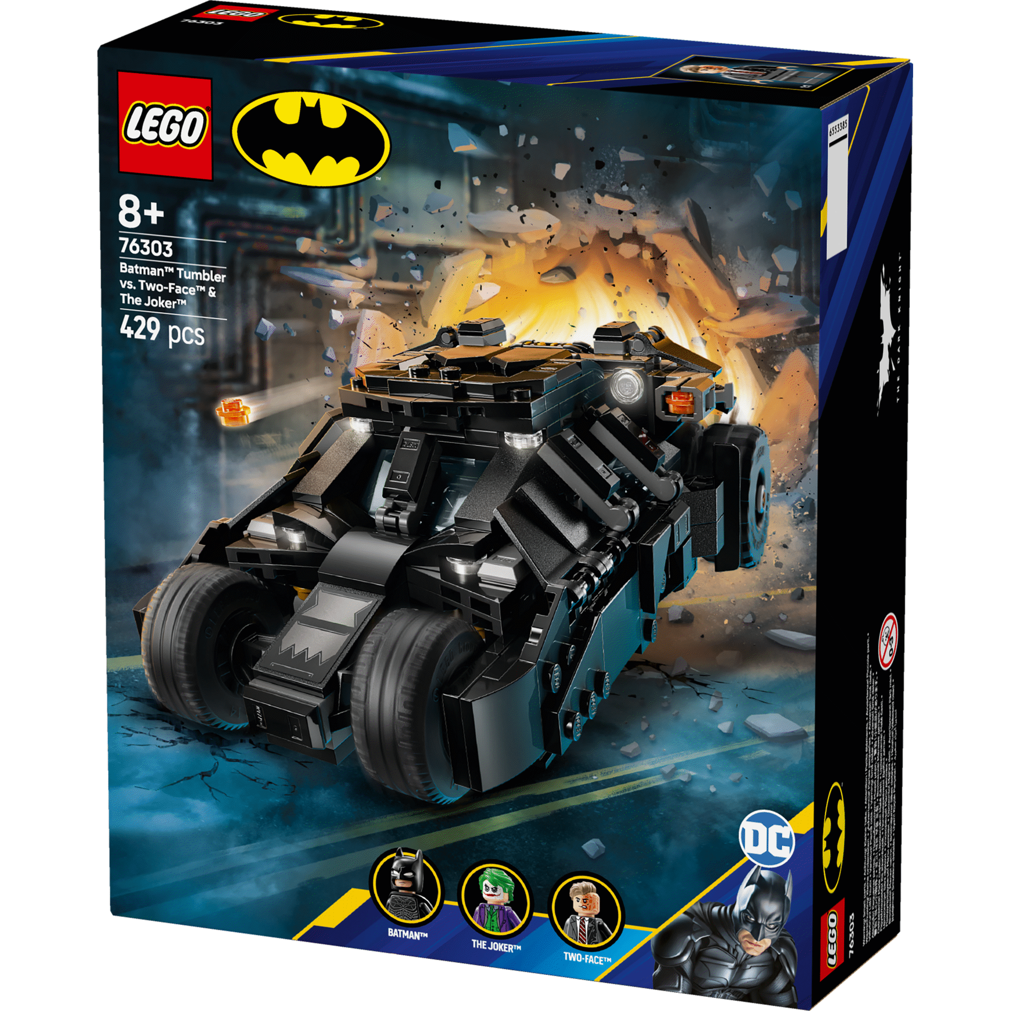 Batman Tumbler contra Two-Face e The Joker - 76303