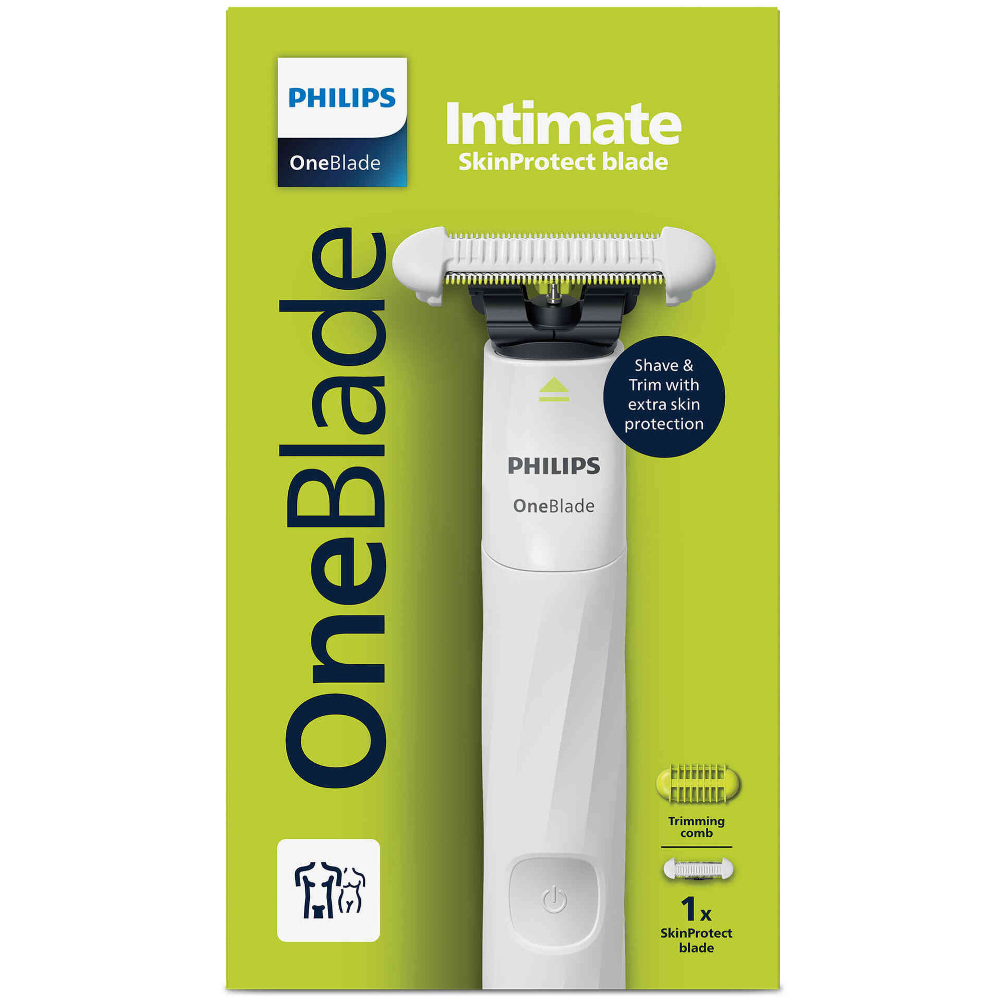 M&aacute;quina Depilat&oacute;ria One Blade Intimate QP1924/2 Philips