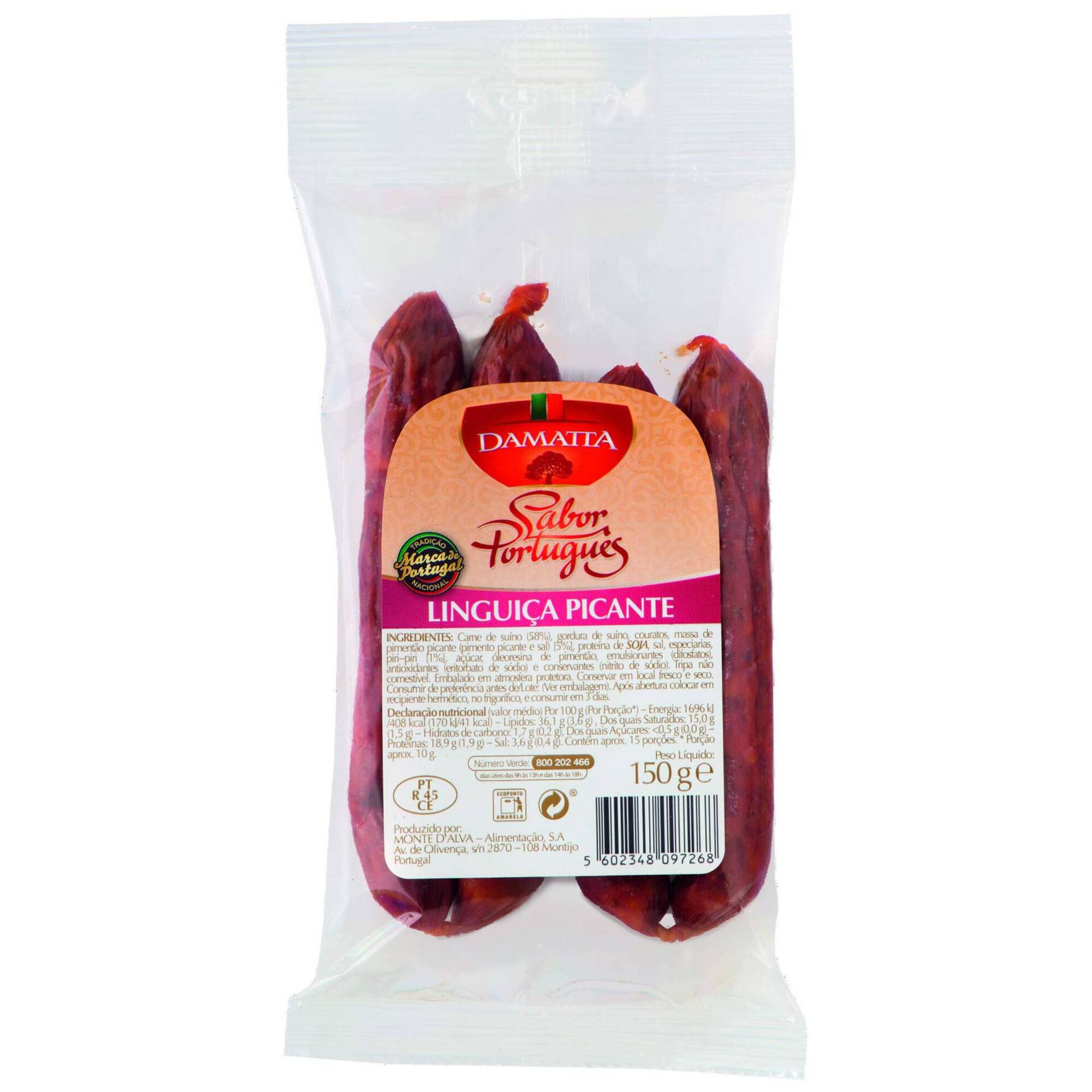 Linguiça Picante Sabor Português Linguiça Picante Sabor Português