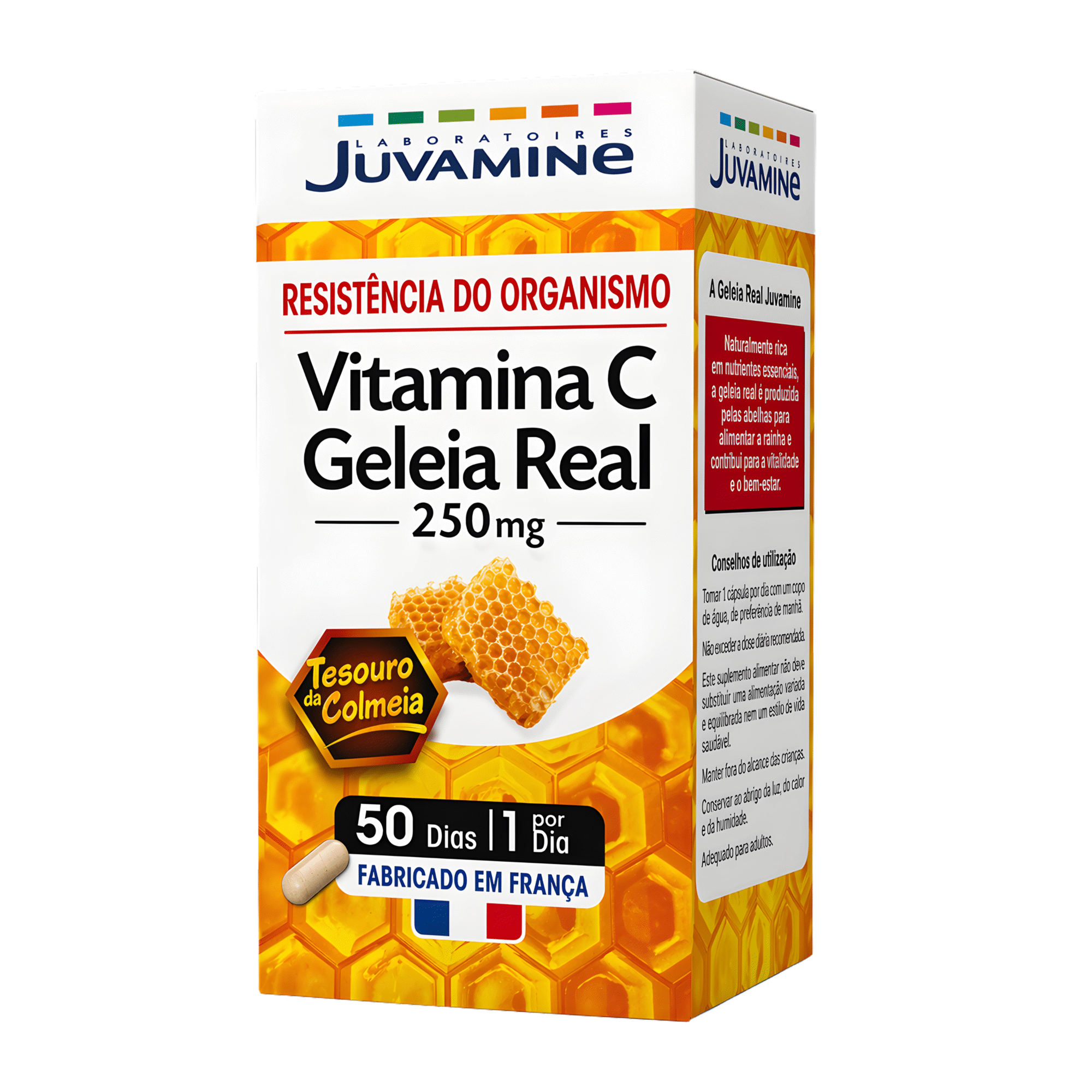 Suplemento Vitamina C e Geleia Real Juvamine