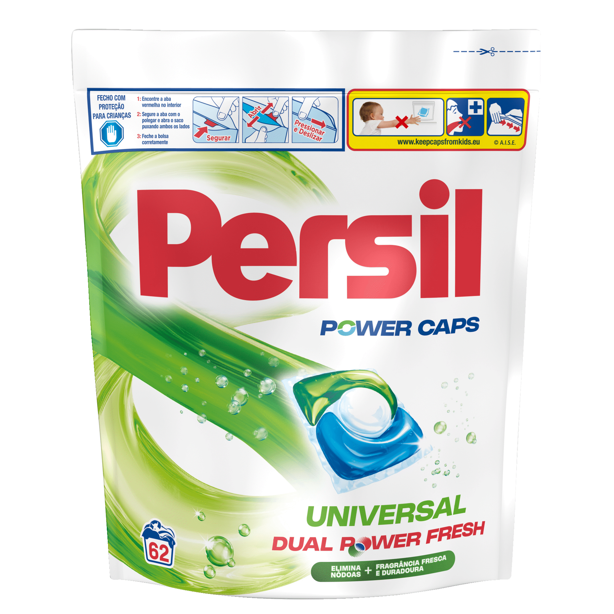 Detergente M&aacute;quina Roupa C&aacute;psulas Universal Persil