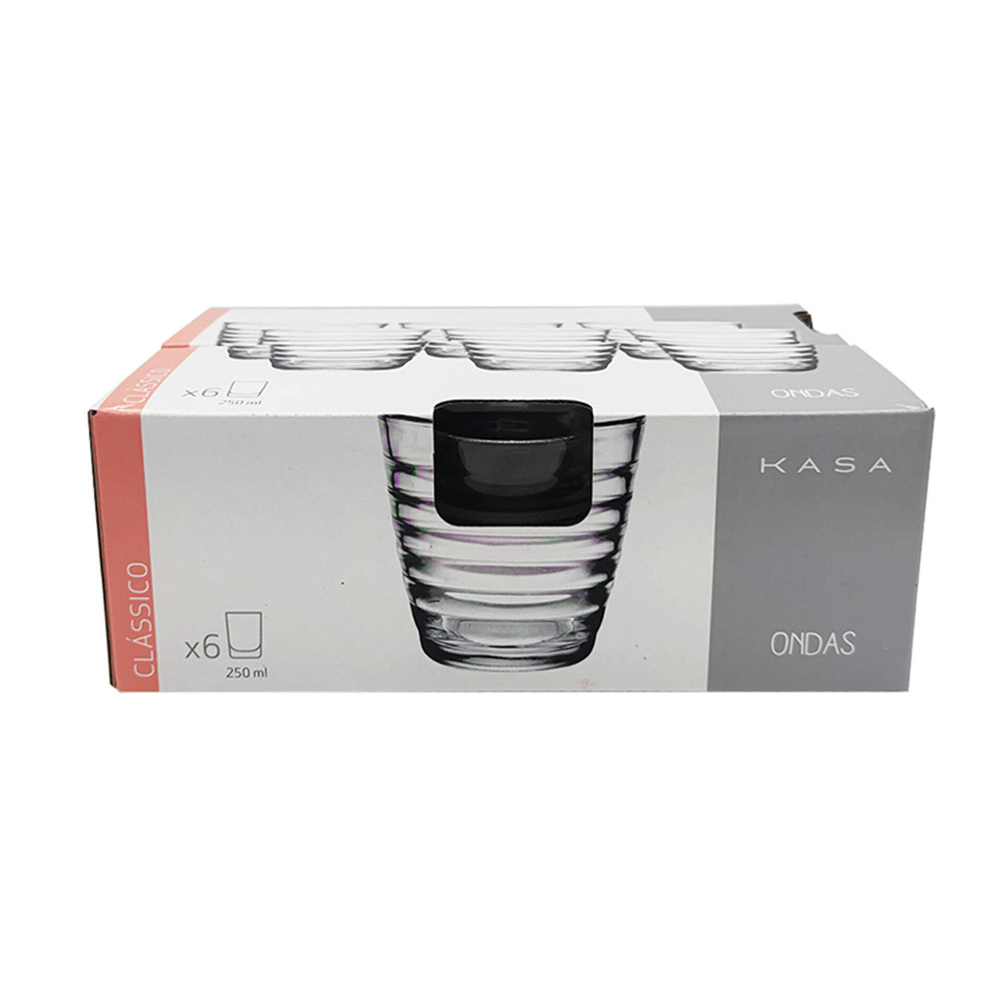 Conjunto de 6 Copos 25cl Ondas Conjunto de 6 Copos 25cl Ondas