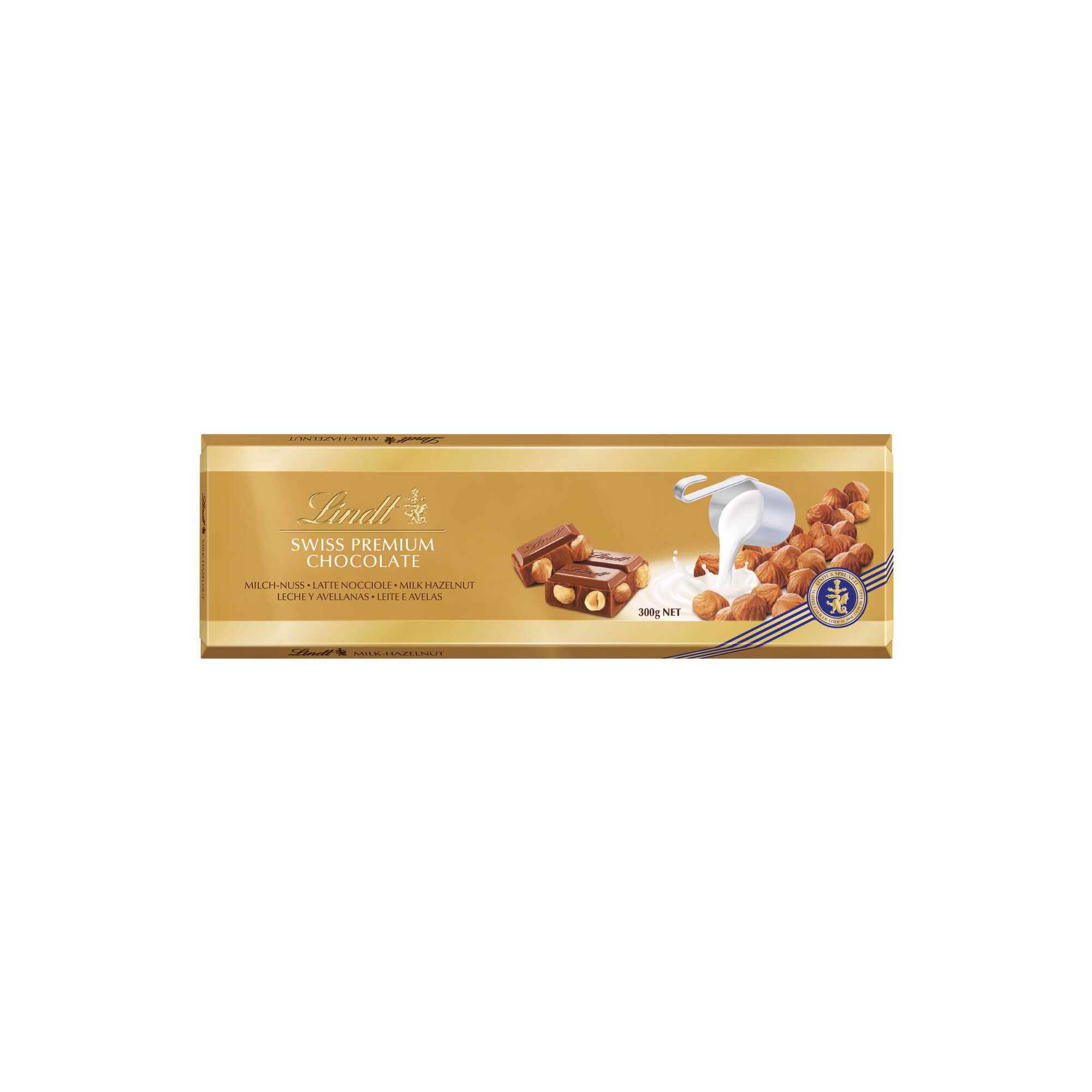 Tablete de Chocolate Gold com Avel&atilde; Lindt