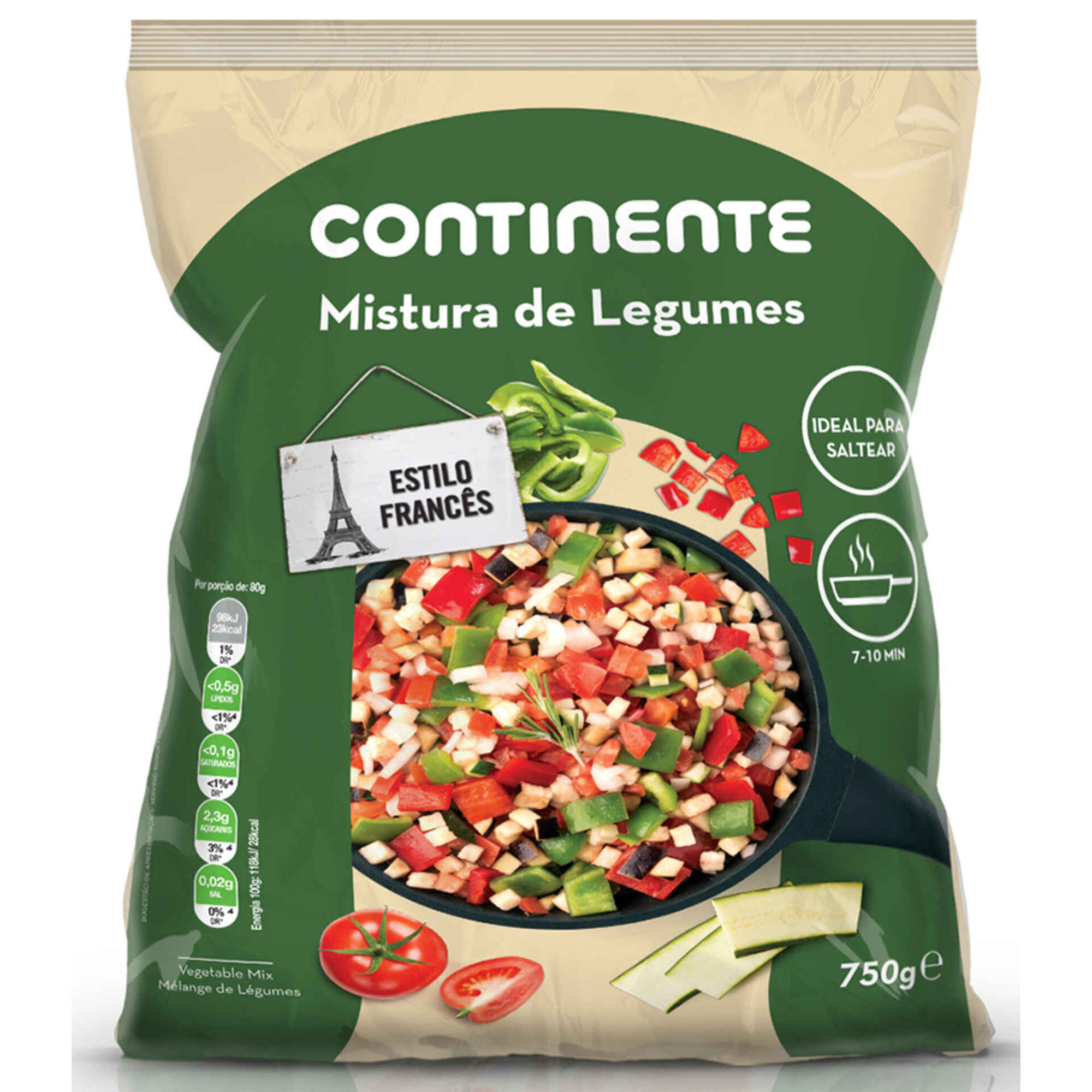 Mistura de Legumes Estilo Francês