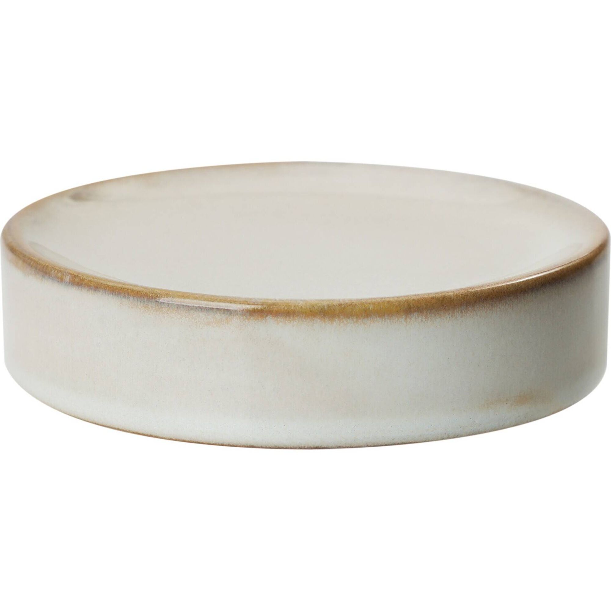 Saboneteira Reactive Glaze Bege Kasa