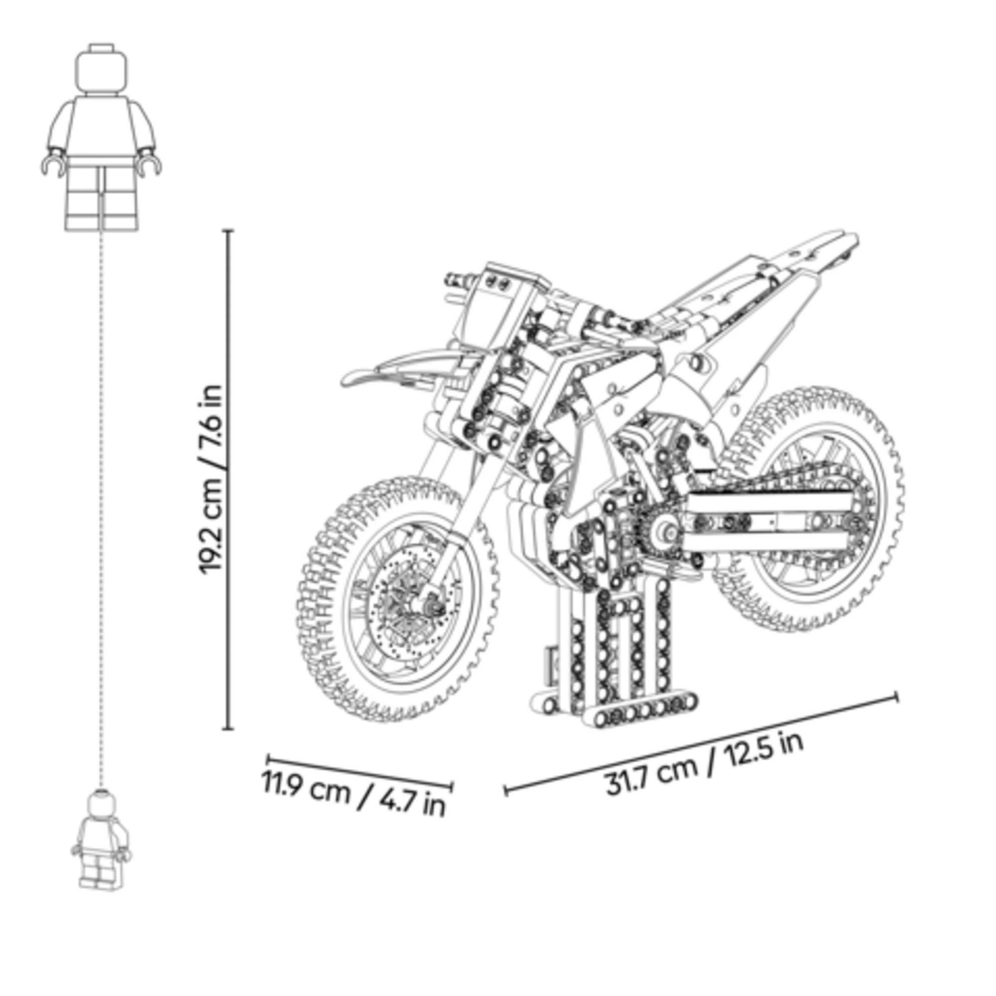 LEGO Technic - Mota Ducati Desmo450 MX Factory - 42238
