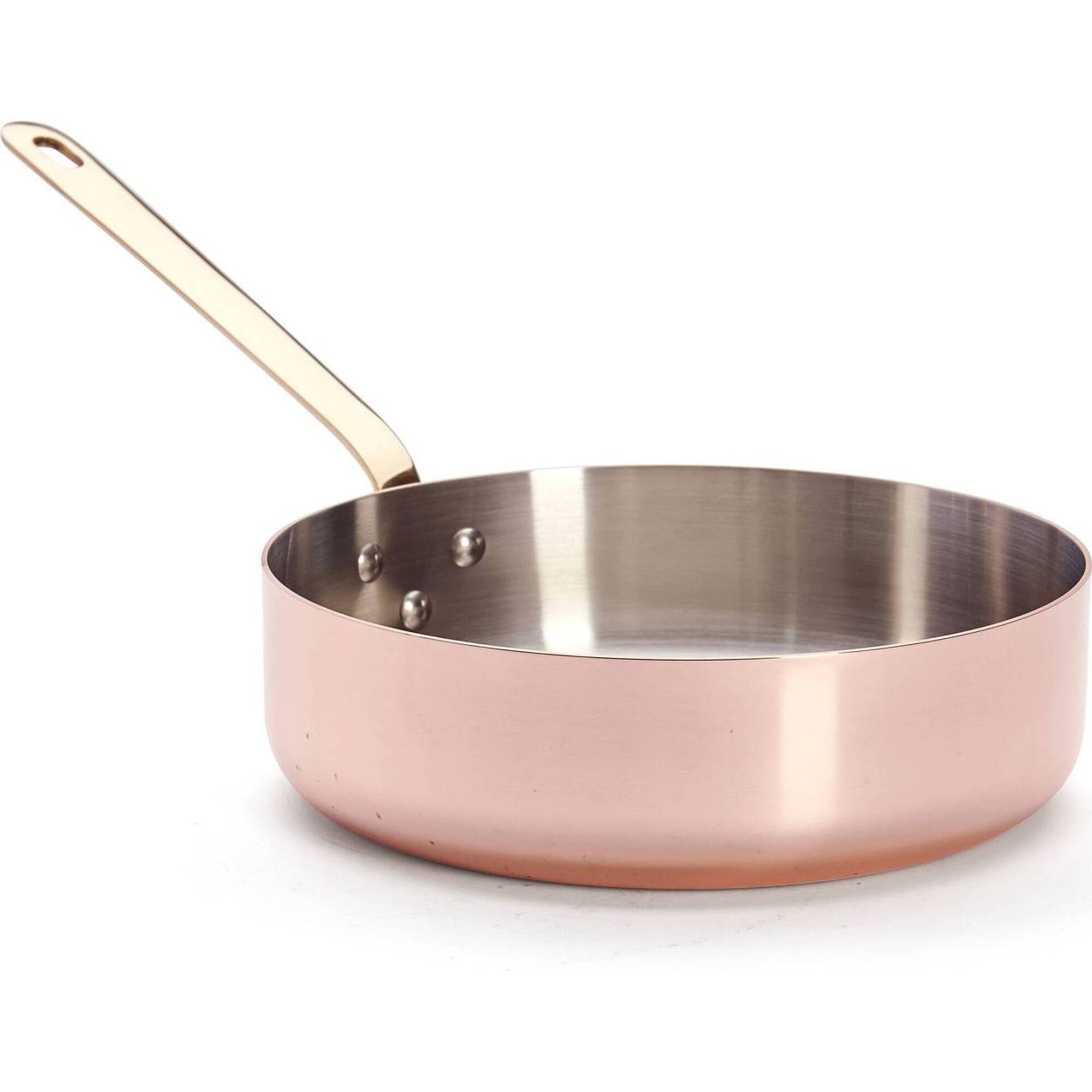 Frigideira Alta Cobre e Inox 24 cm Inocuivre deBuyer