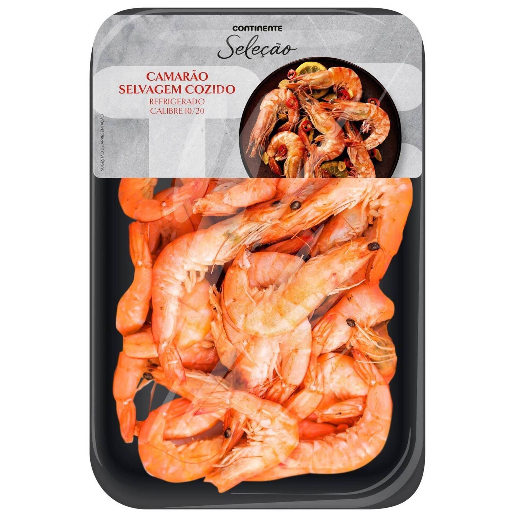 Camarão Selvagem Cozido 10/20 Refrigerado