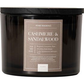 Vela em Copo Tampa Madeira Escura Cashmere 879g Vela em Copo Tampa Madeira Escura Cashmere 879g