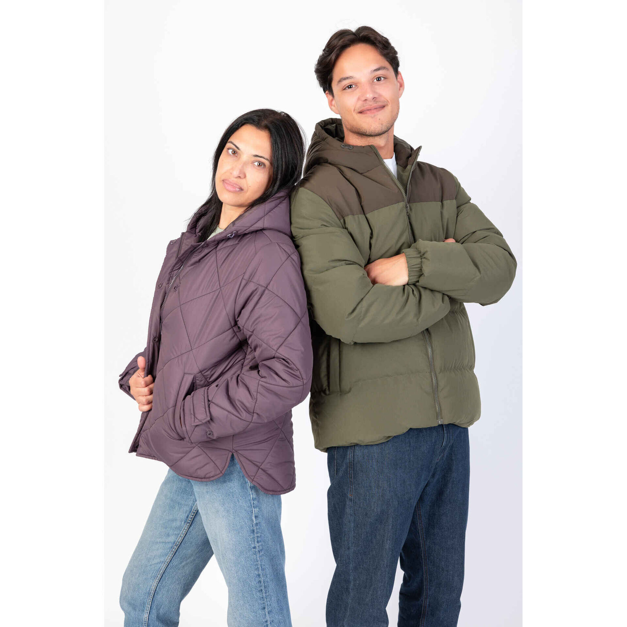 Casaco Puffer Homem Verde Escuro M