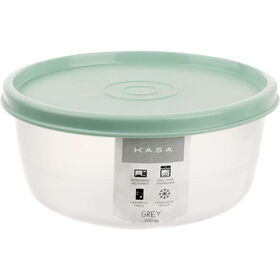 Caixa Herm&eacute;tica Redonda 0,3L Grey Kasa
