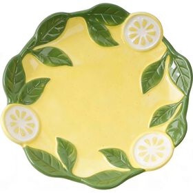 Prato 16cm Lim&otilde;es Amarelo Kasa