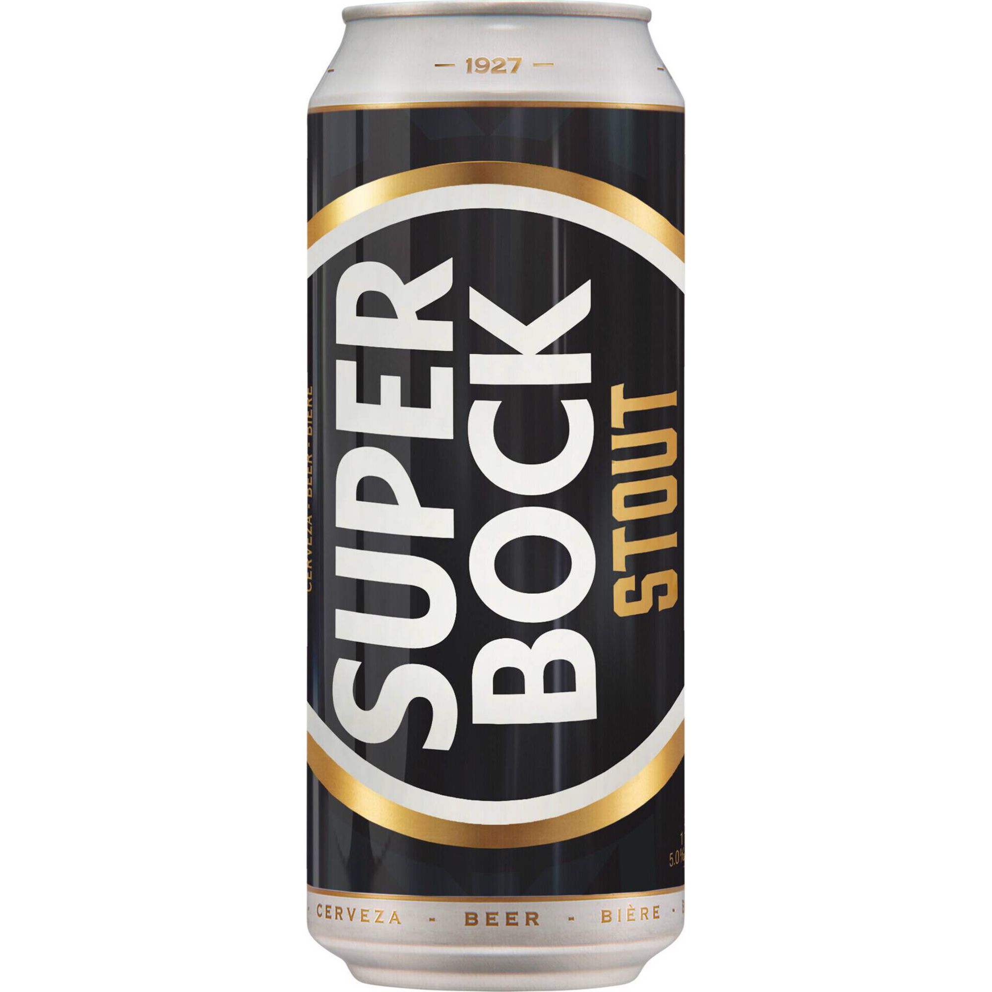 Cerveja em Lata com &Aacute;lcool Stout Super Bock