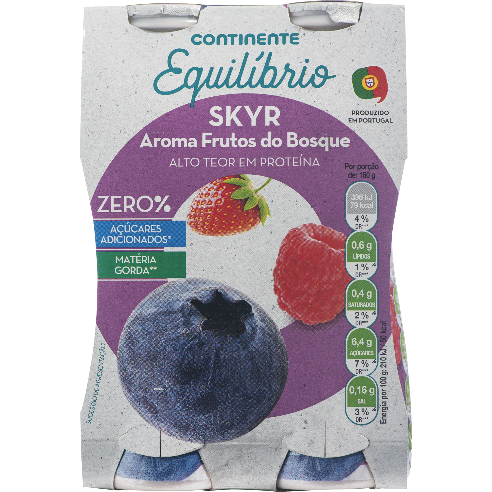 Iogurte Líquido Skyr Magro Frutos do Bosque
