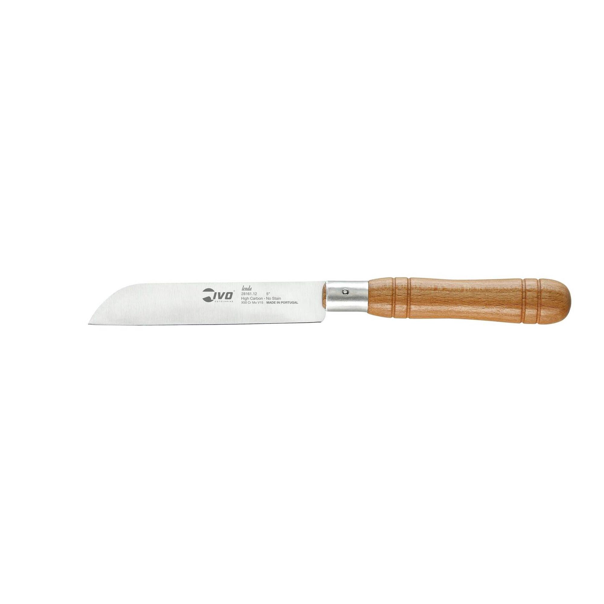 Faca Cozinha 12cm Cabo Madeira Útil Faca Cozinha 12cm Cabo Madeira Útil