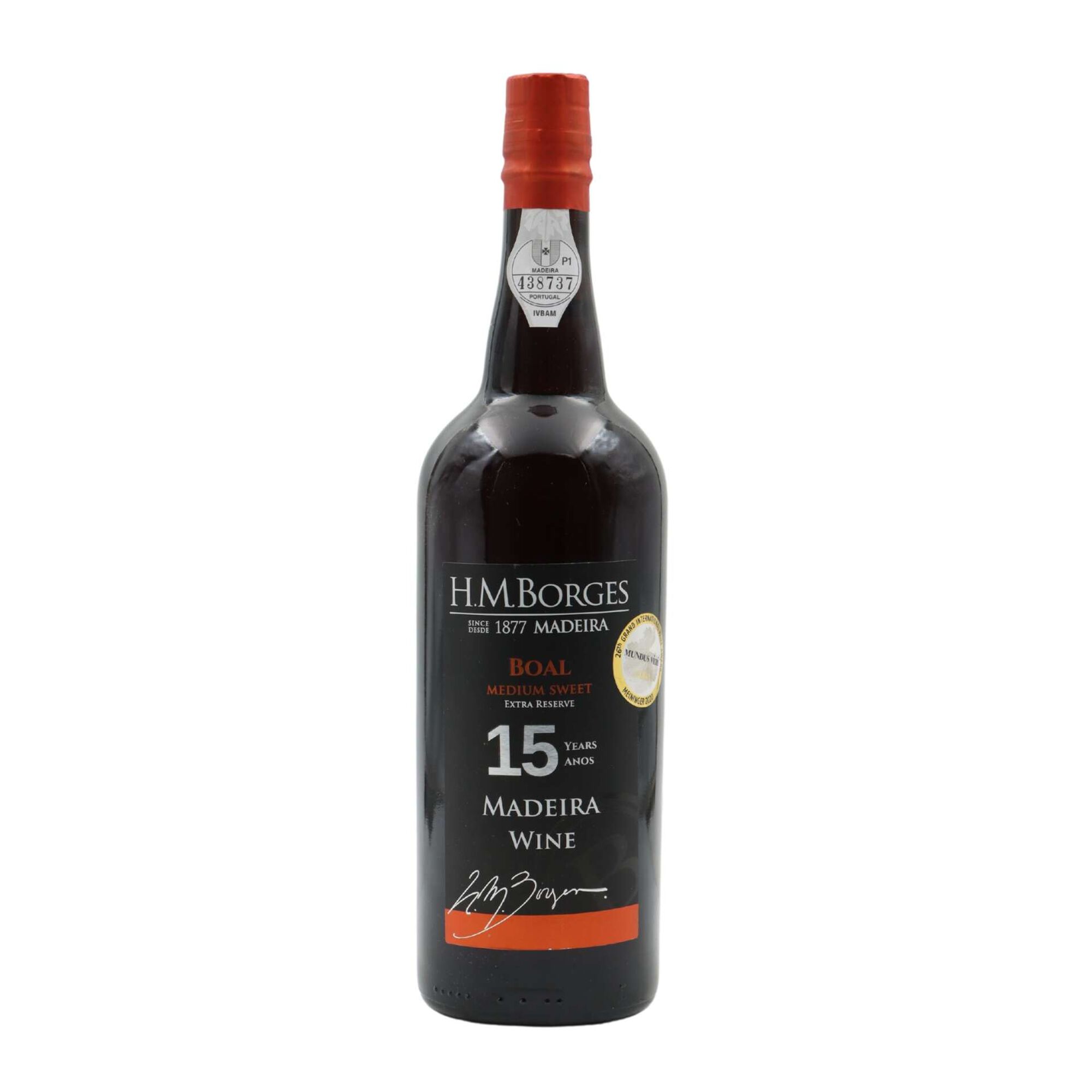 H. M. Borges Boal 15 Anos Vinho da Madeira Meio Doce