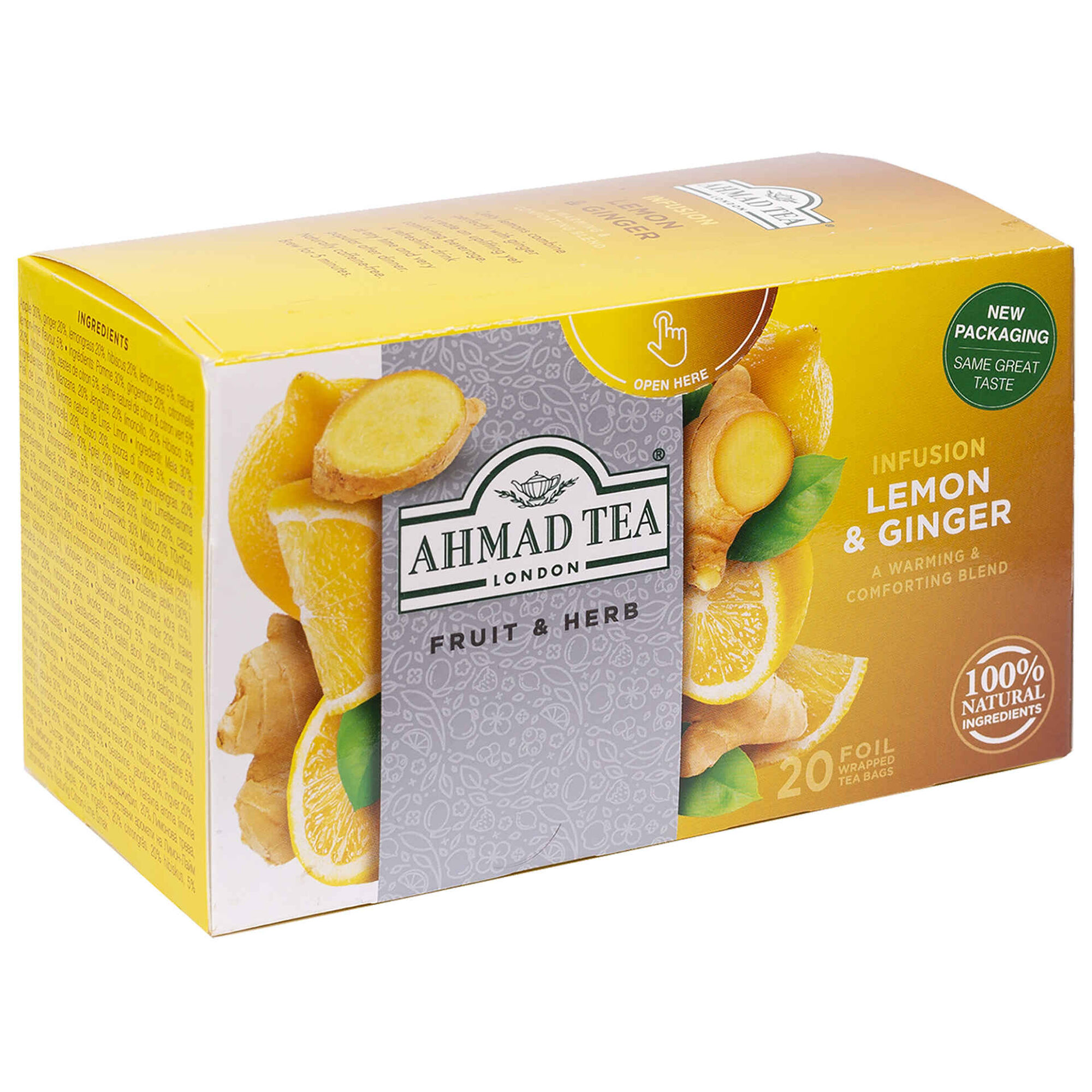 Infusão Limão e Gengibre Saquetas