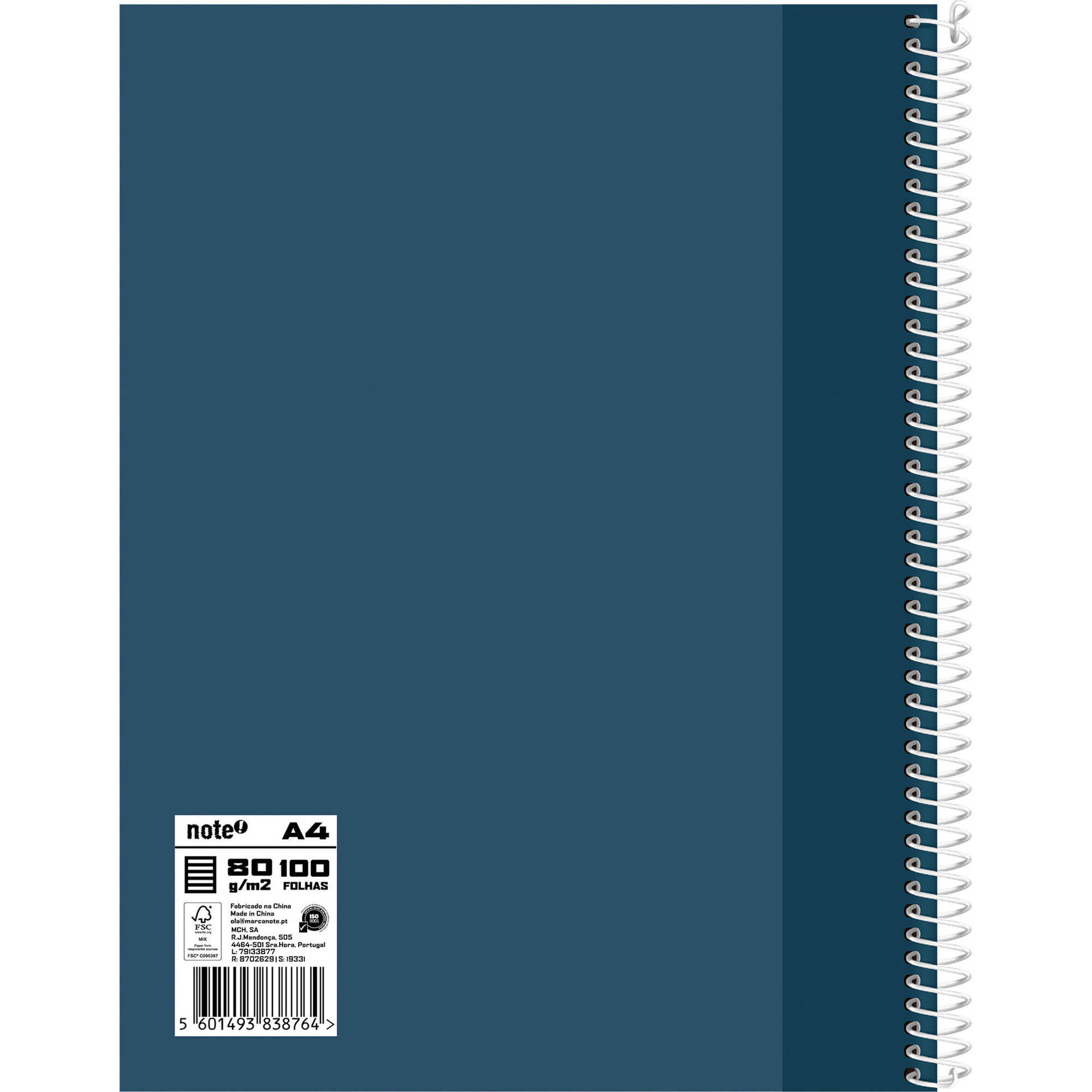 Caderno A4 100 Folhas Pautado (v&aacute;rias cores) Note!