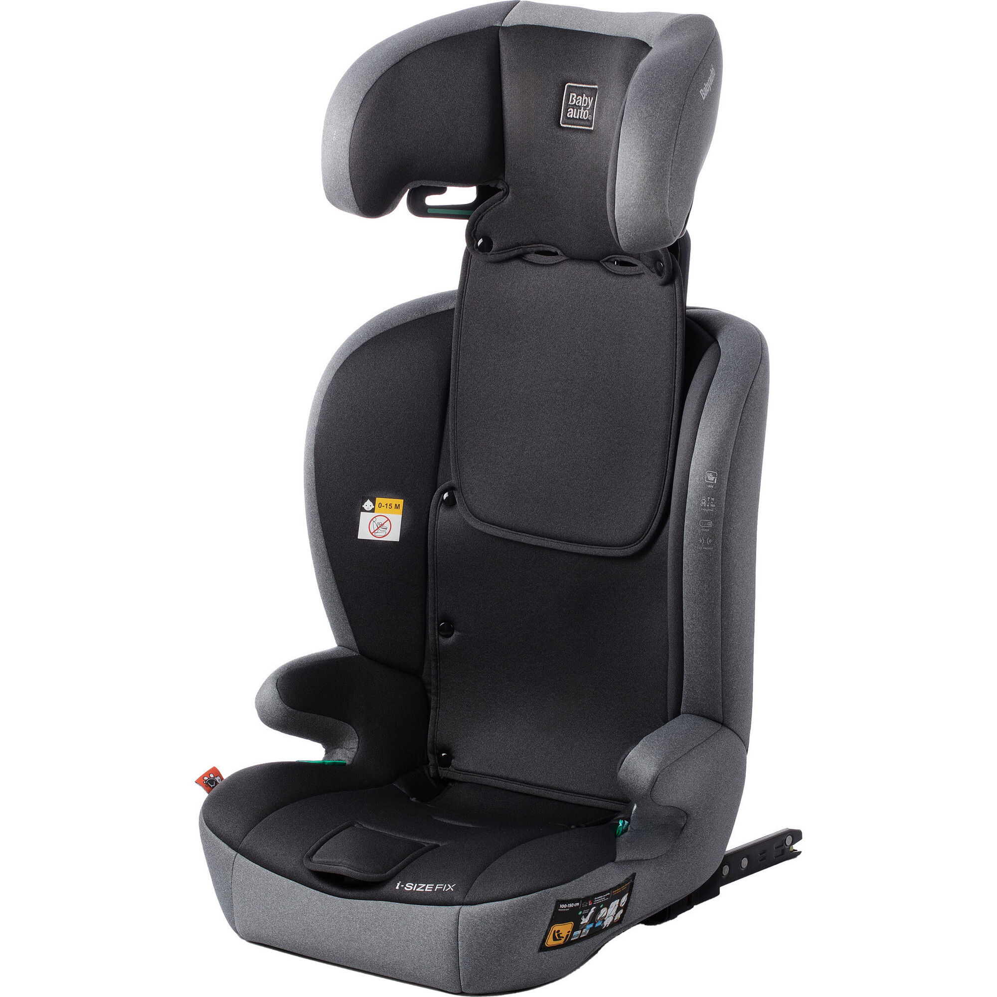 Cadeira Auto I-Size 76-150cm Isofix Antracite Konar Babyauto