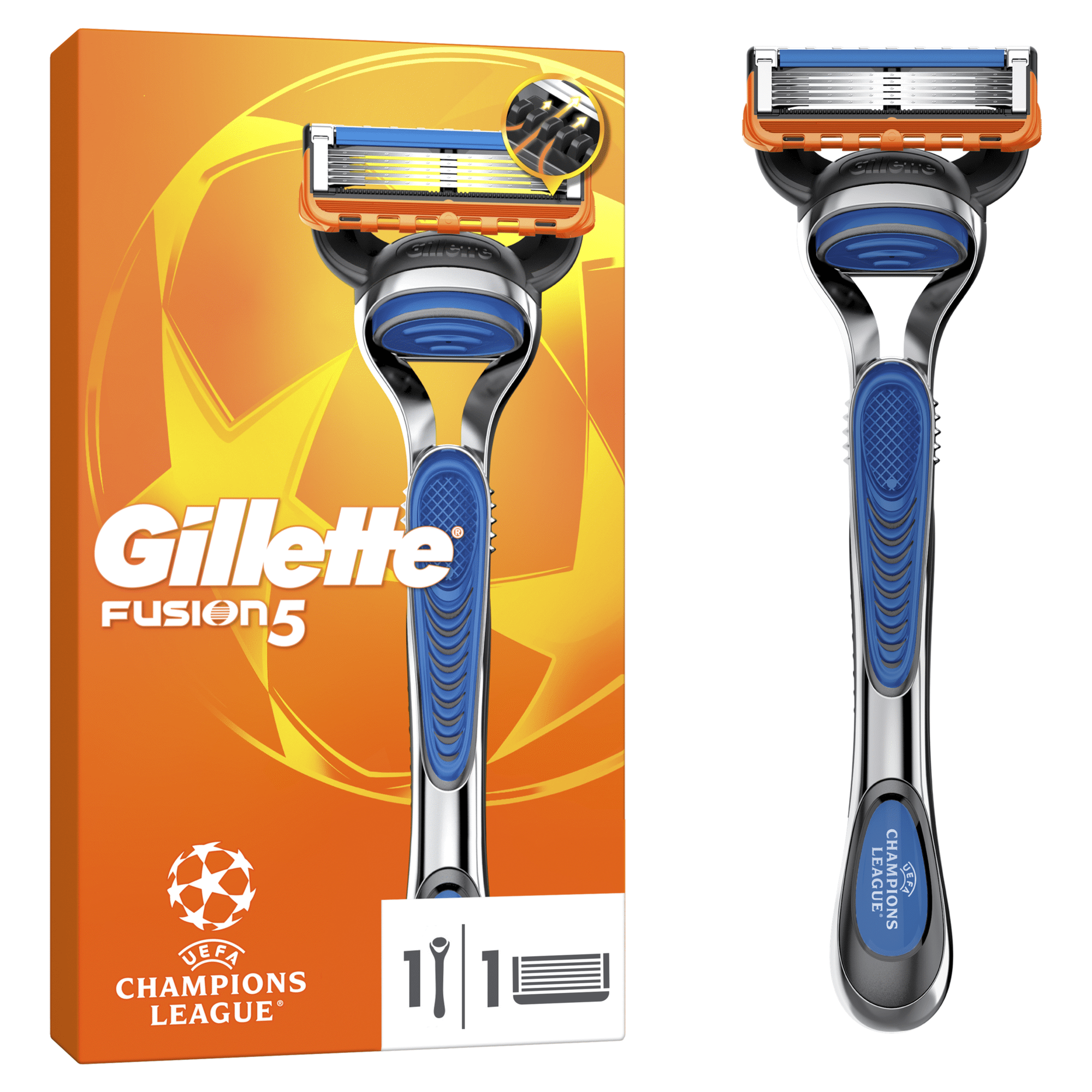 M&aacute;quina de Barbear Fusion5 UEFA Champions League Special Edition Gillette