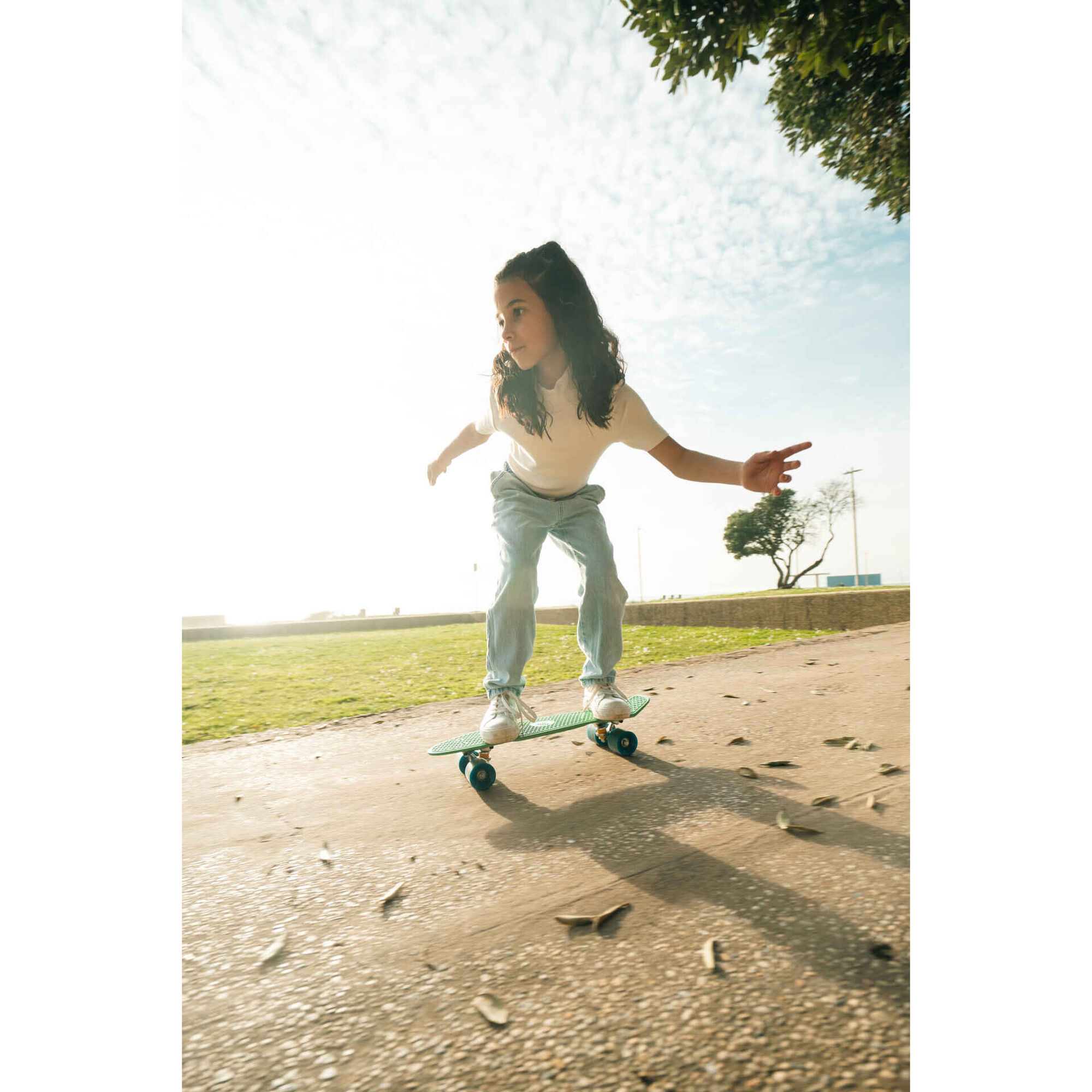 Mini Skate de Crian&ccedil;a Verde &Aacute;gua Berg