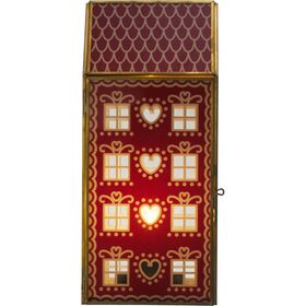 Casa Vidro 22cm com Luz