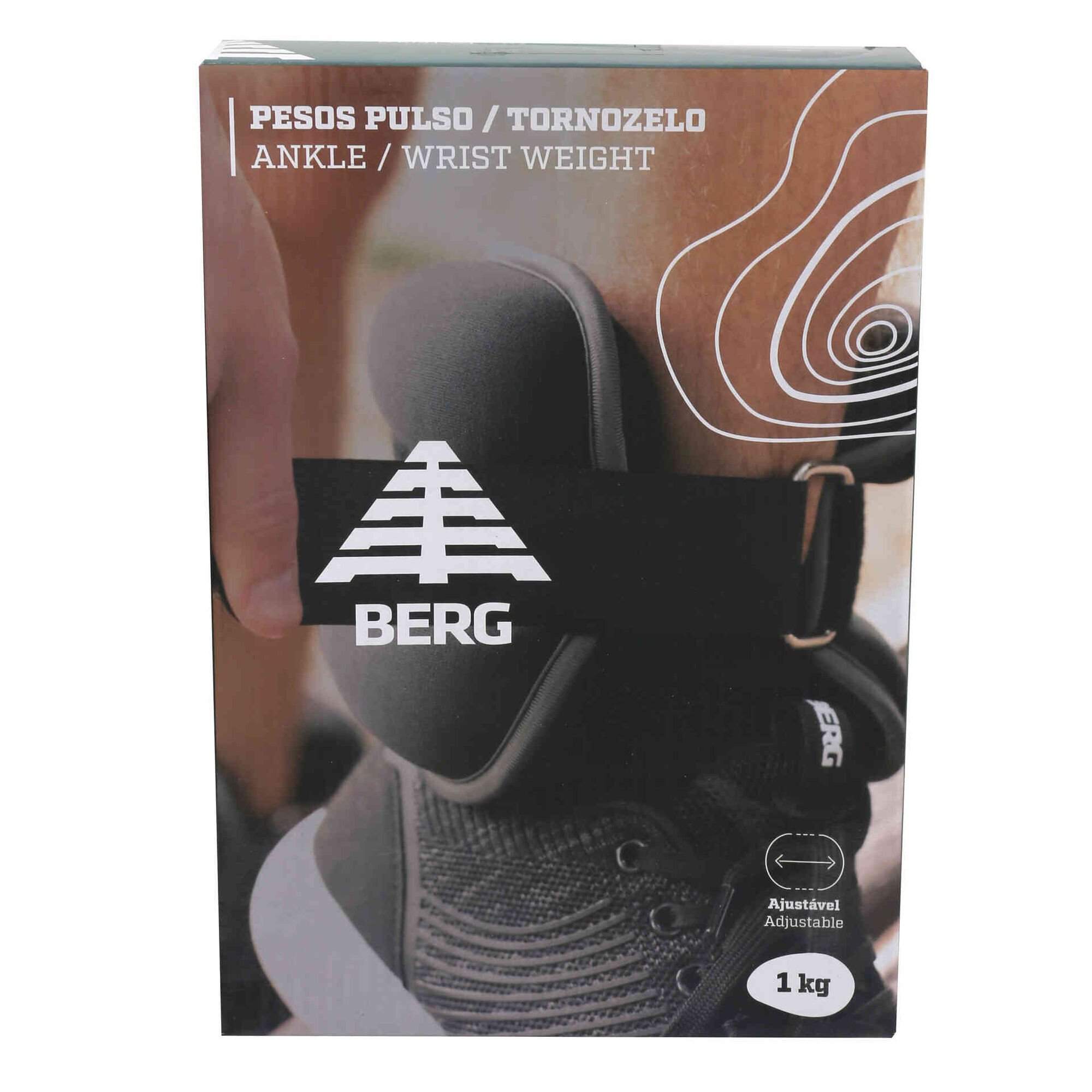 Pesos Pulso e Tornozelo Ajustáveis 1kg Pretos