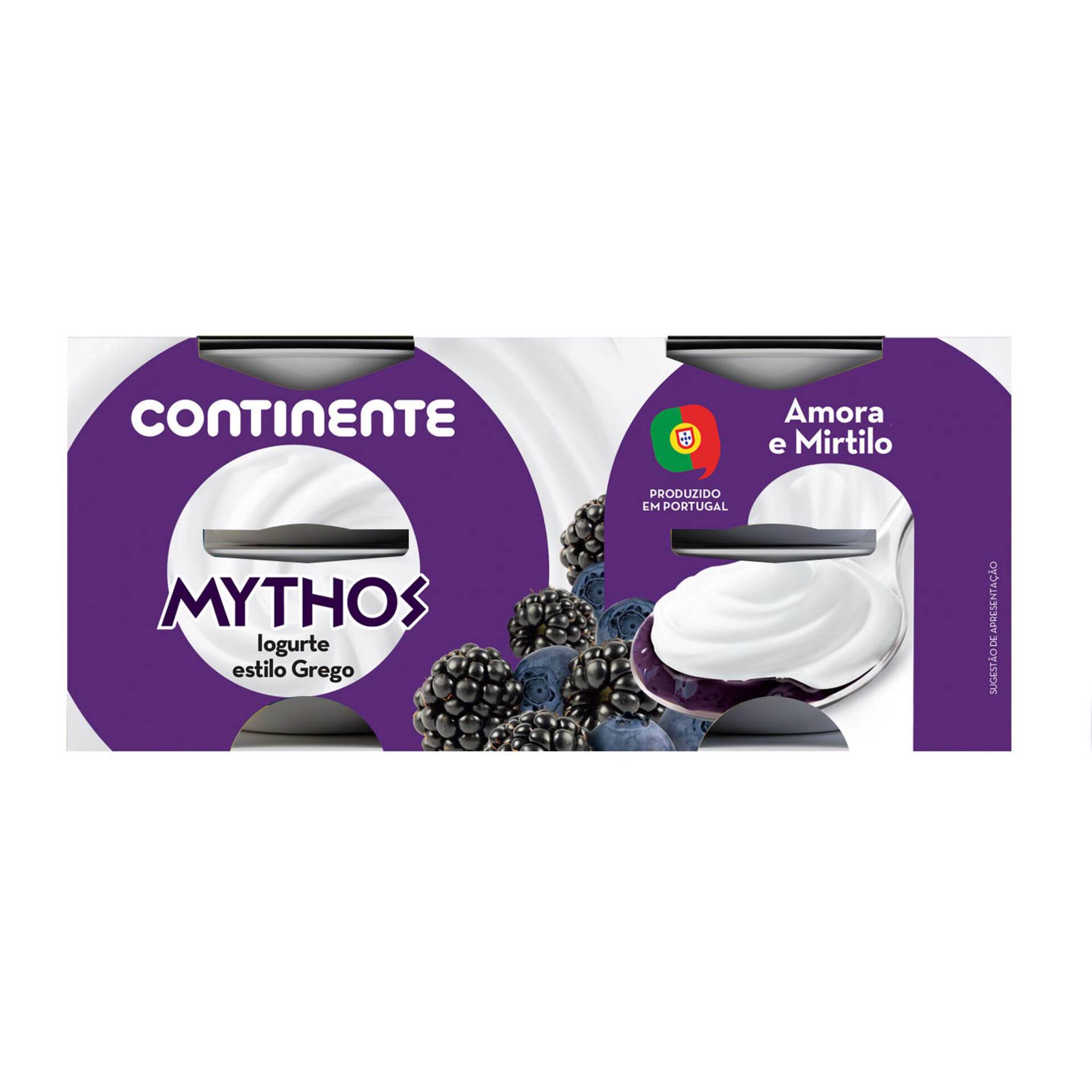 Iogurte Grego Mythos Amora e Mirtilo