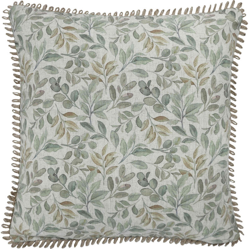 Almofada 45x45cm All Over Folhas Verde Kasa