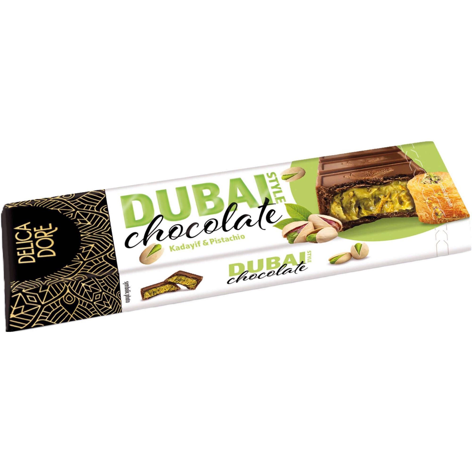 Tablete Chocolate de Leite e Pistácio Dubai Style