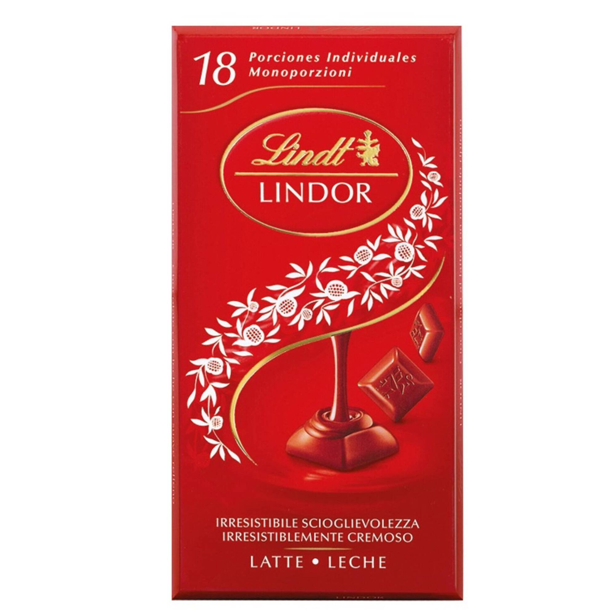 Tablete de Chocolate de Leite Lindor Porções Individuais