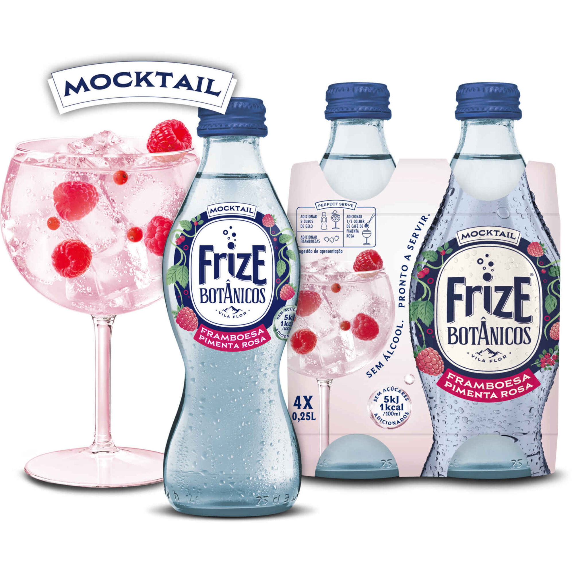 Mocktail Framboesa e Pimenta Rosa Bot&acirc;nicos Frize