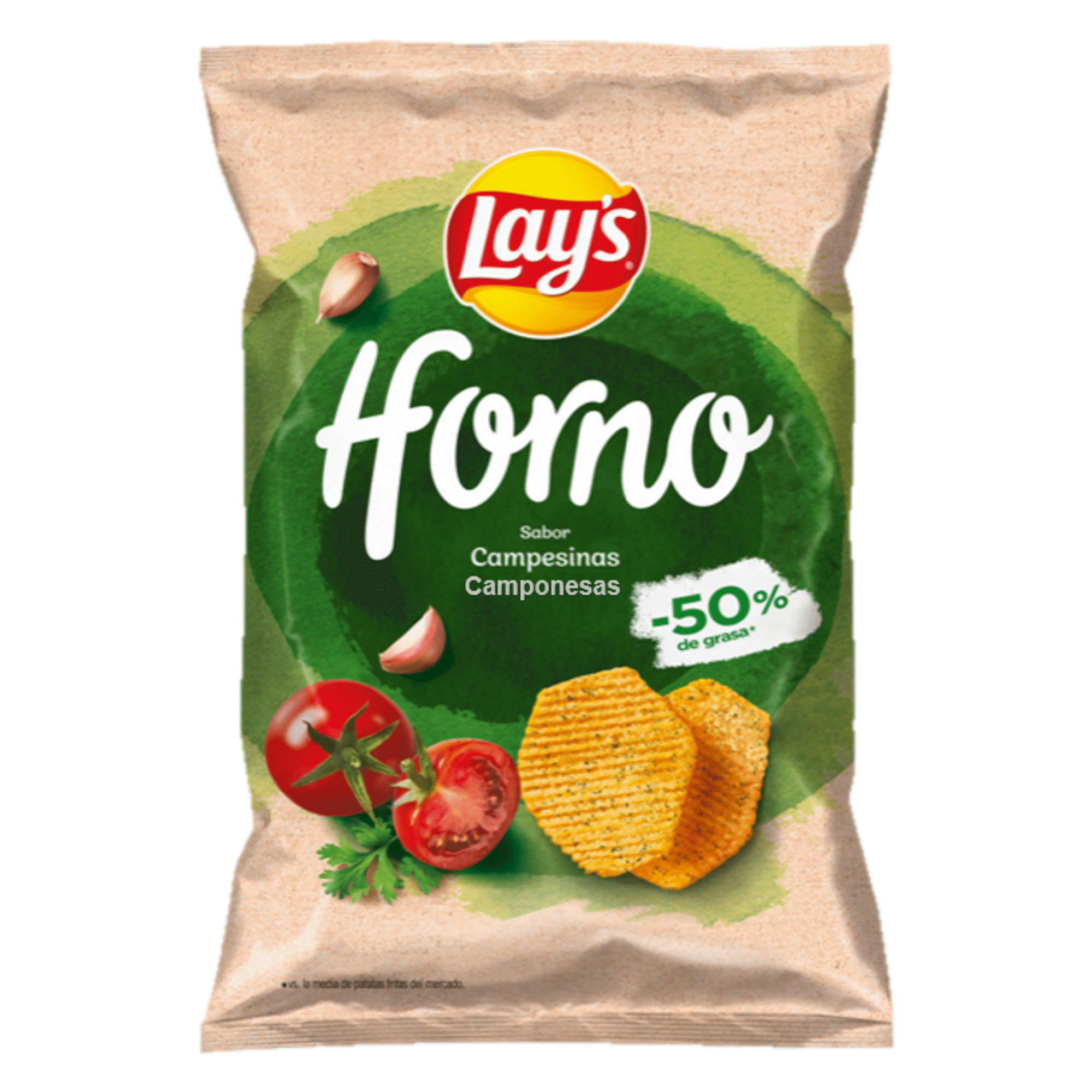 Batata Frita Forno Ondulada Sabor Camponesas
