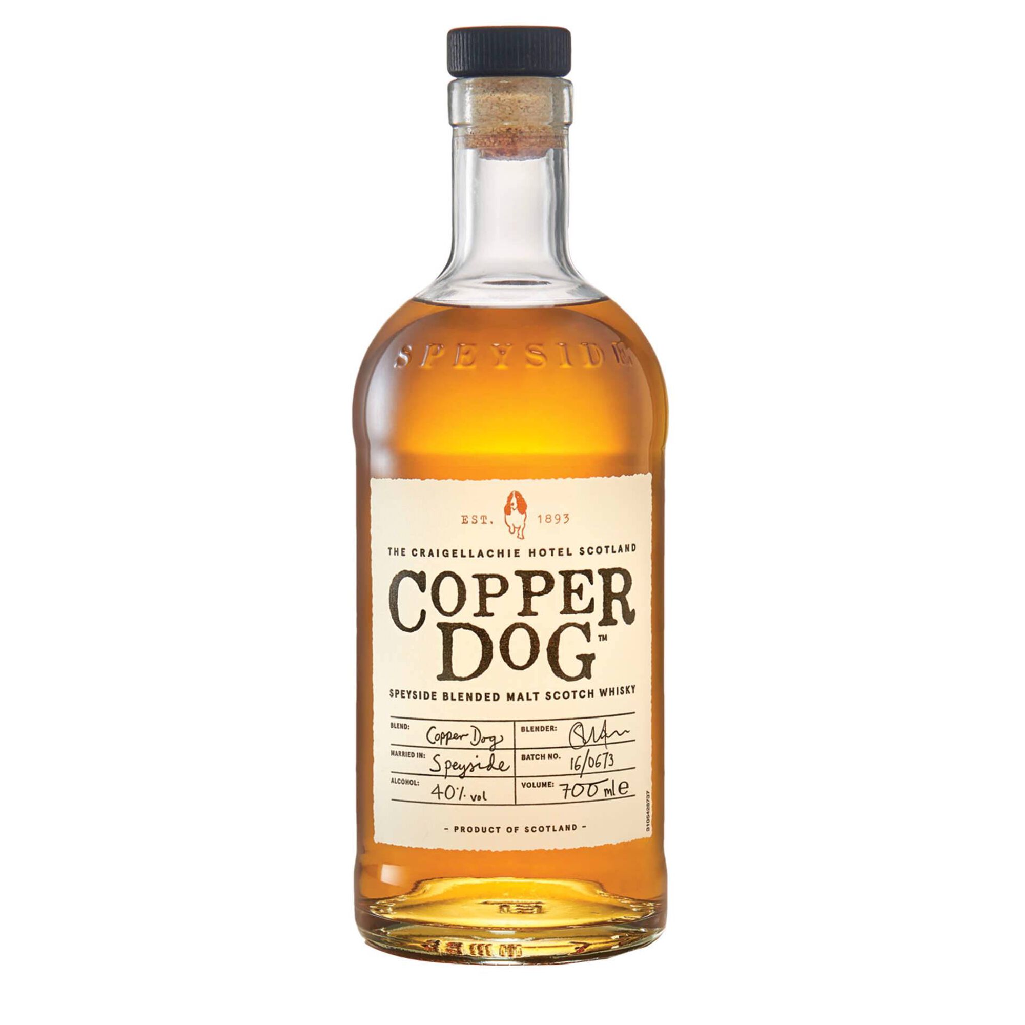 Whisky Copper Dog Scotch Blended Malt