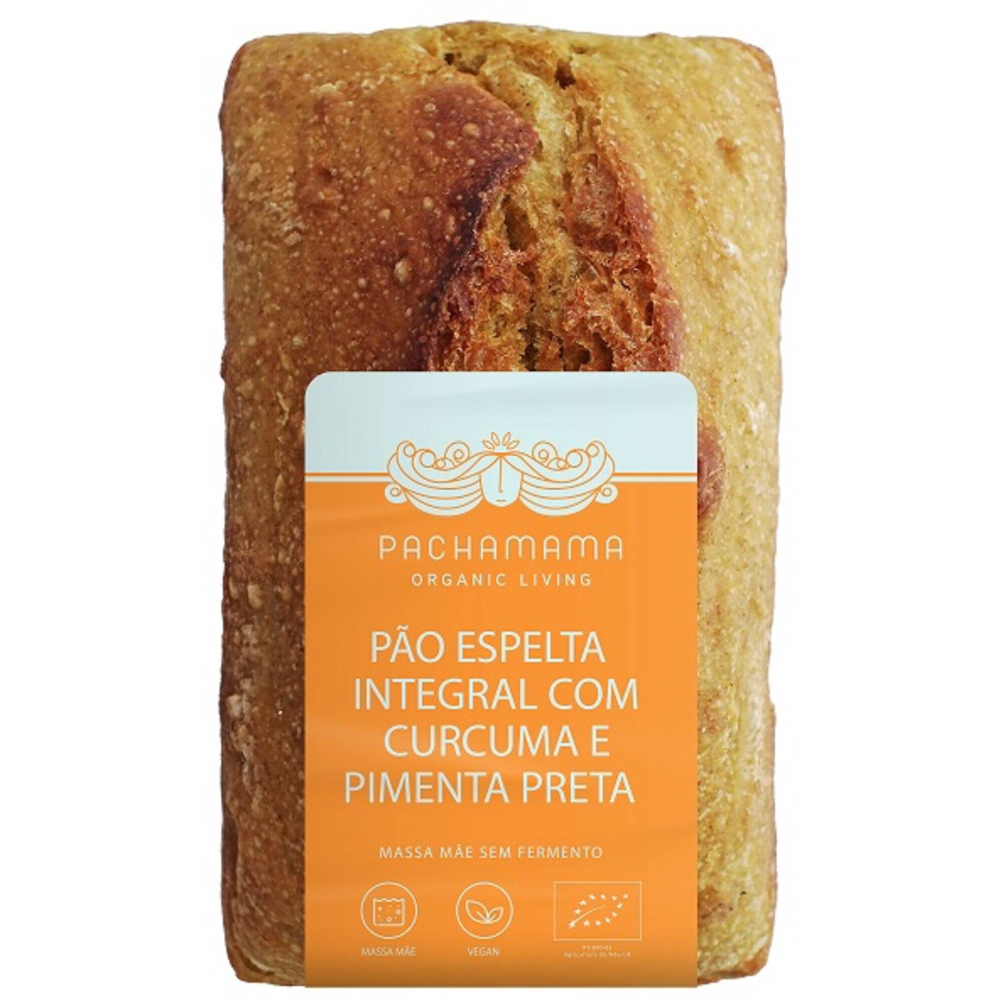 Pão Espelta Integral Curcuma e Pimenta Preta Biológico