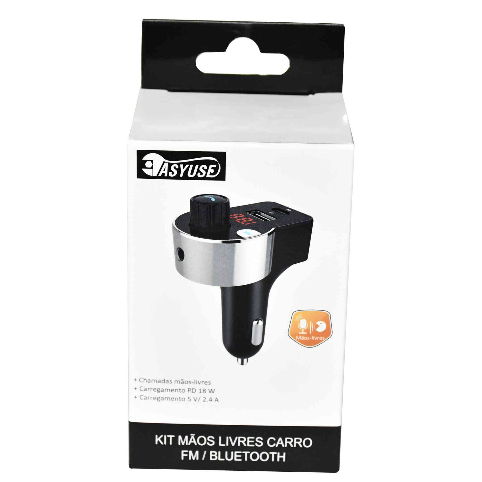 Kit Mãos Livres Carro FM Bluetooth