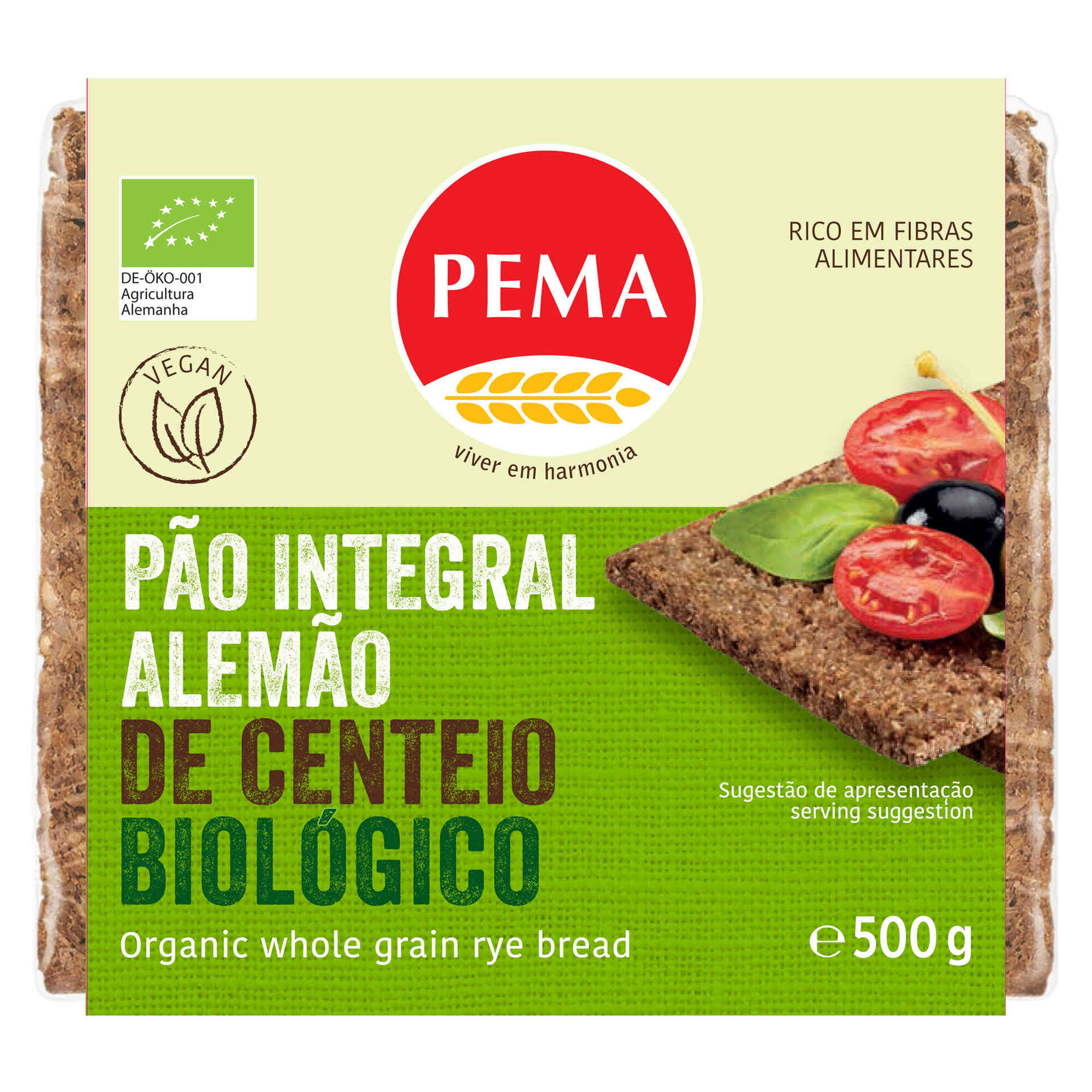 Pão Alemão Integral de Centeio Biológico