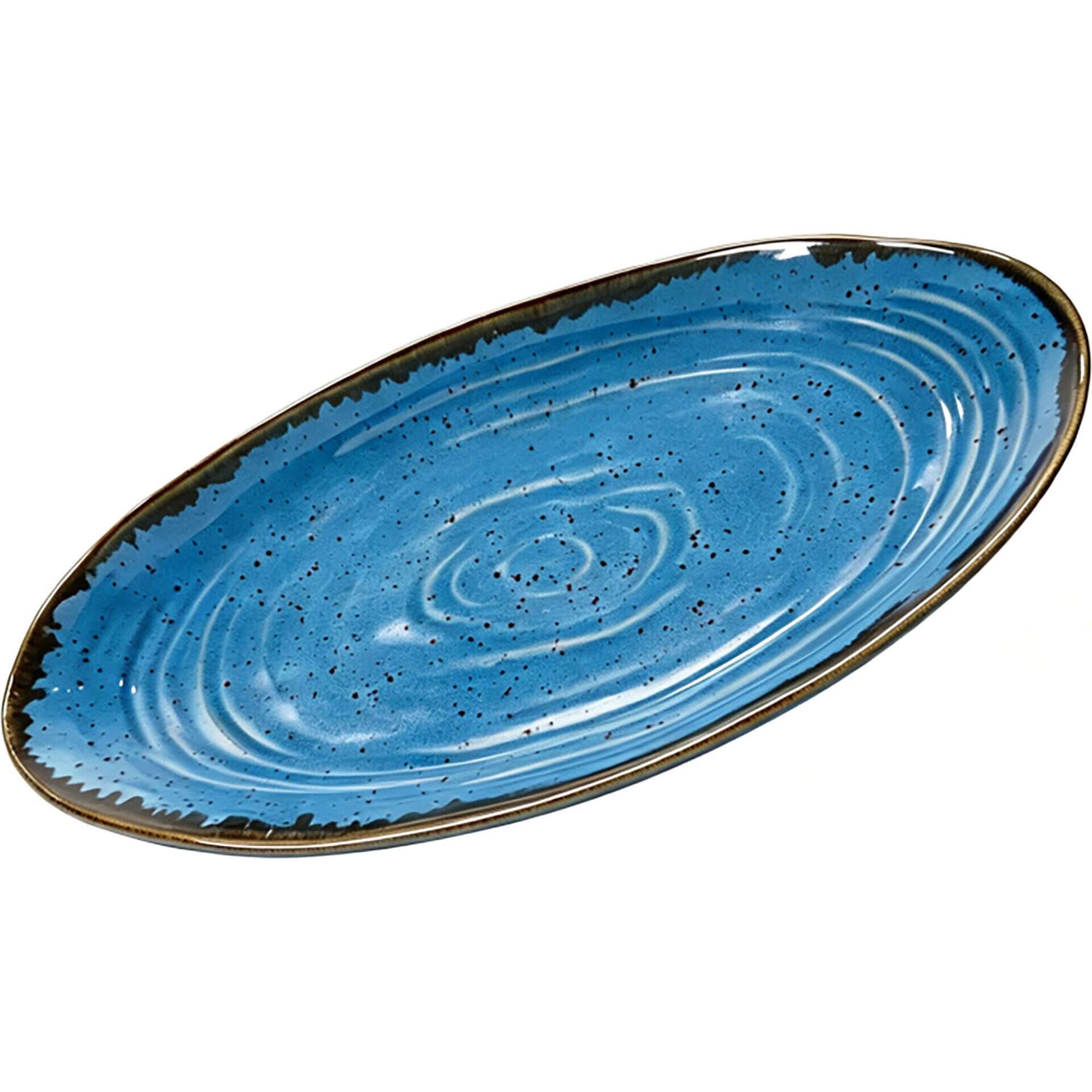 Travessa Reativa 30cm Azul Kasa